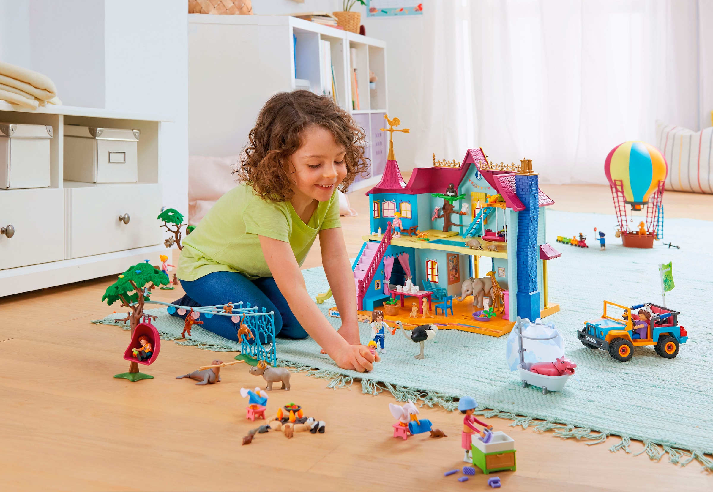 Playmobil® Konstruktions-Spielset »Lustige Geburtstagsparty (71855), Animals & Friends« Made in Europe