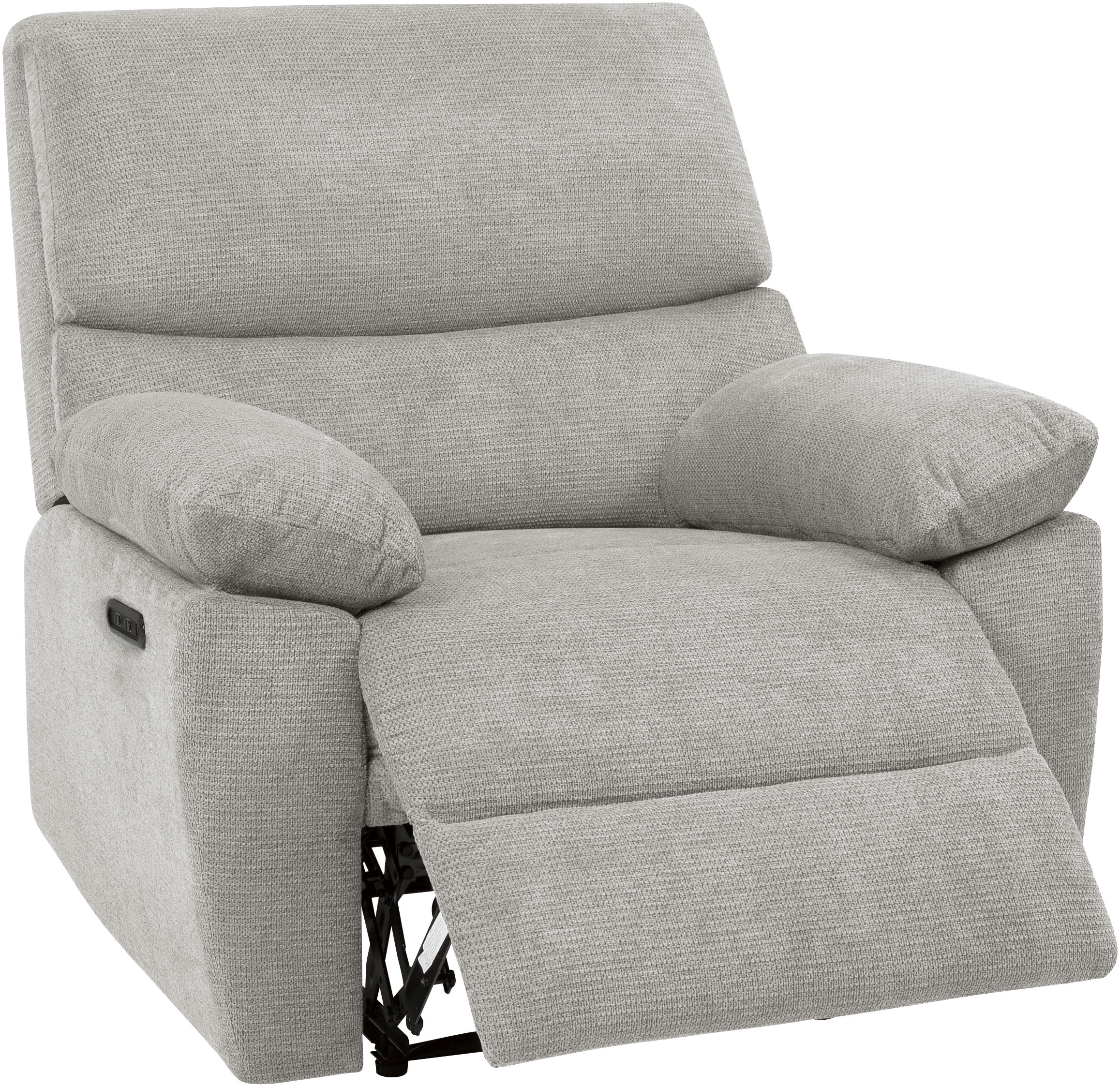 Home affaire Relaxsessel »LANNOY, TV-Sessel, elektr. o. manuelle Relaxfunktion, USB A/C,«, Sessel mit Liegefunktion 105°-150°, Federkernpolsterung