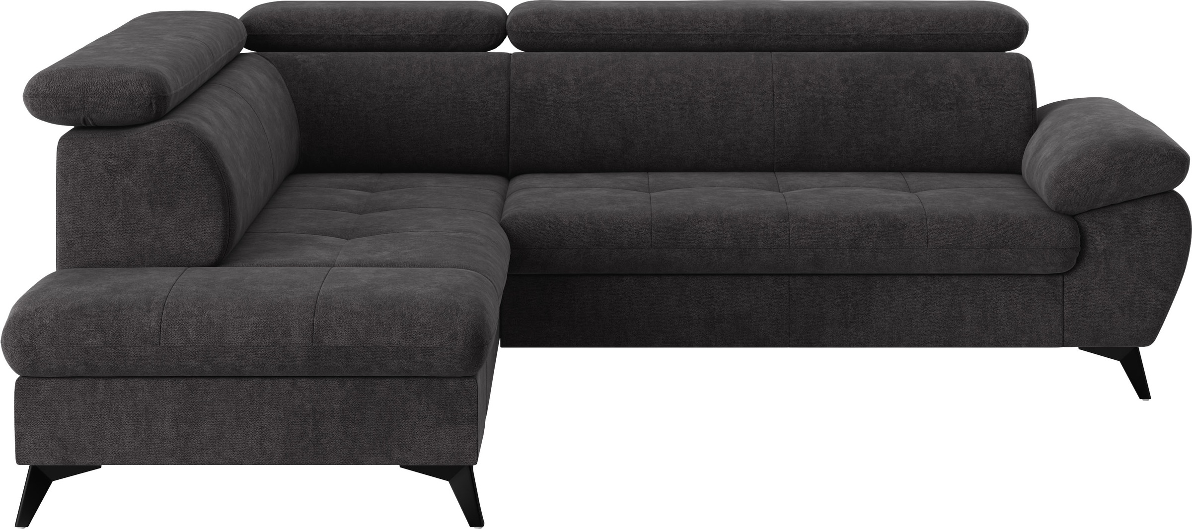 COTTA Ecksofa "Hudson L-Form, B: 256 cm" mit Kopfteilverstellung, optional günstig online kaufen