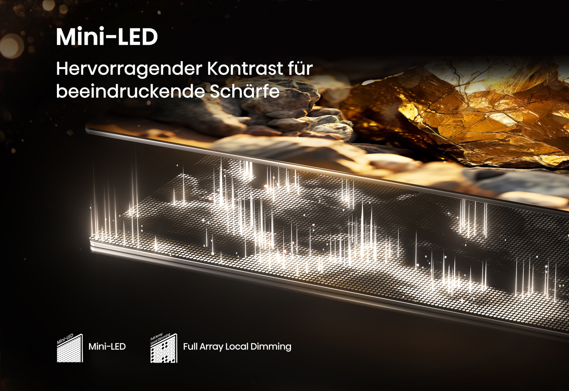 Hisense QLED Mini LED-Fernseher »75E89Q« 189 cm/75 ″ Smart-TV 4K UHD MiniLED Smart TV