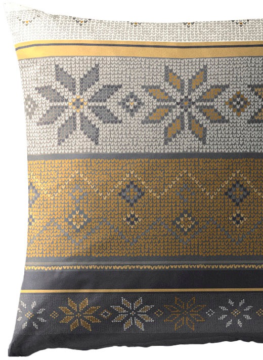 Thumbnail - BIERBAUM Bettwäsche "3751" 2 Stk. tlg. 100 % Baumwolle, pflegeleicht, kuschelig warm, mit Schneeflocken