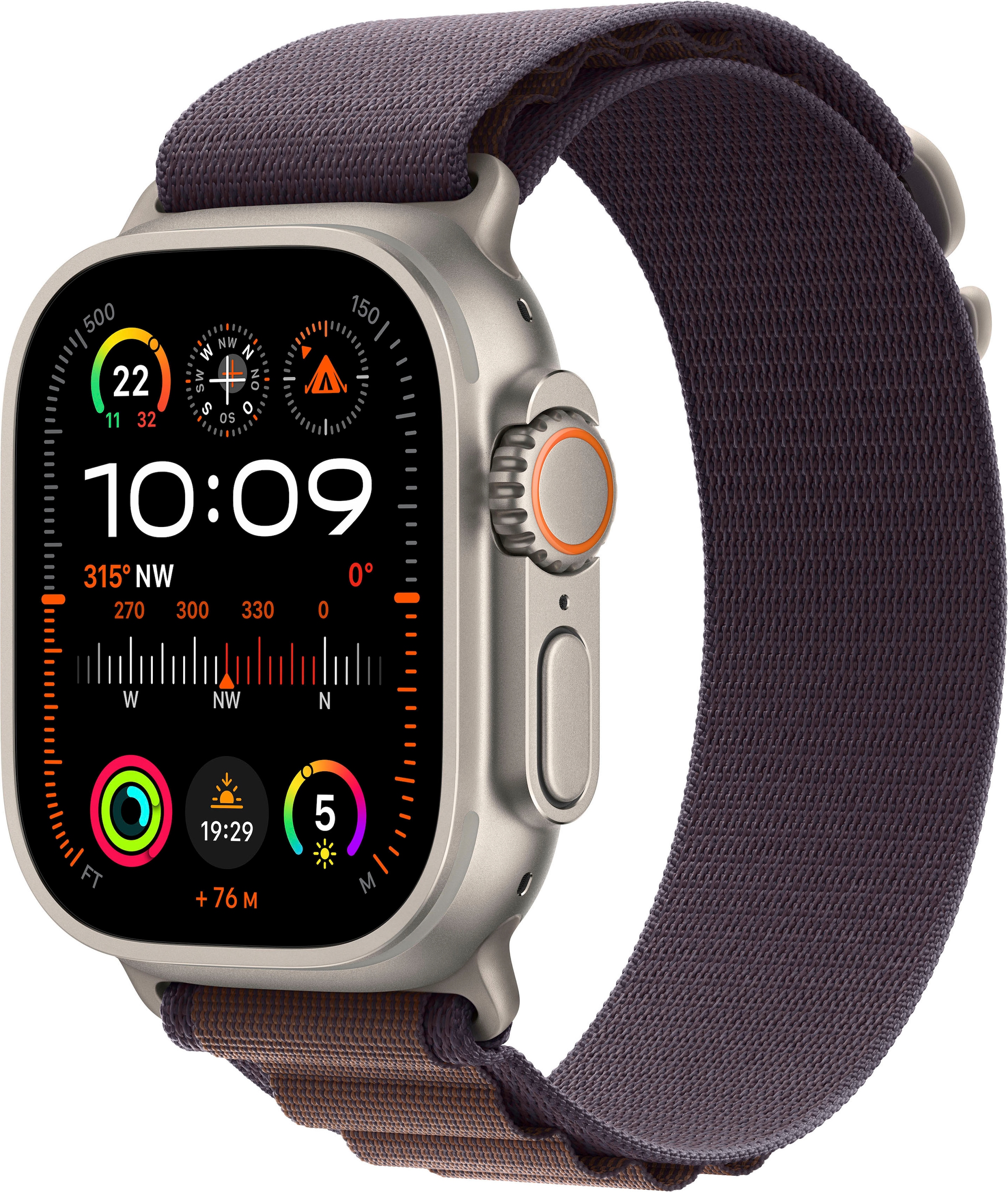 Smartwatch »Watch Ultra 2 GPS 49 mm + Cellular Titanium S«, (Watch OS 10 Alpine Loop)