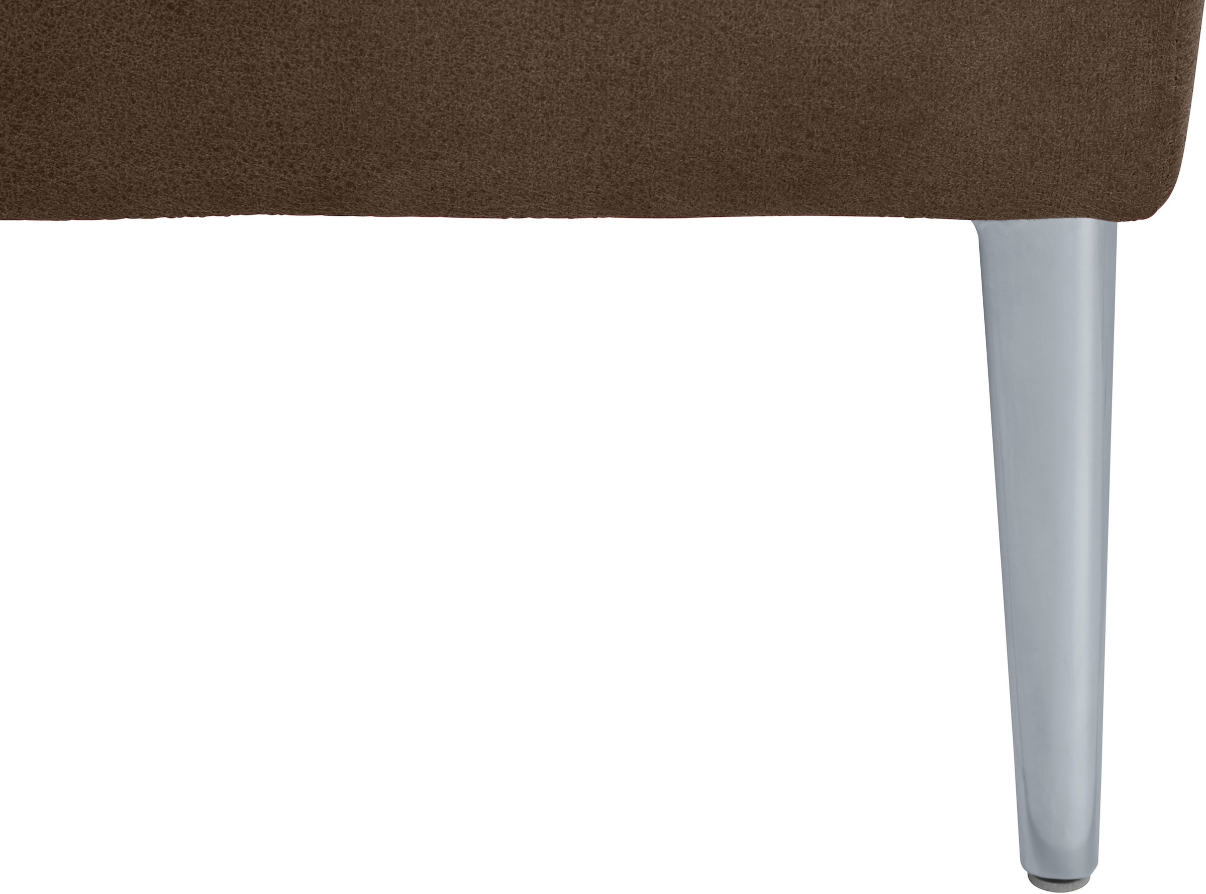 W.SCHILLIG Ecksofa »enjoy&MORE, Designsofa, elegant und bequem, L-Form« mit Sitztiefenverstellung, Füße silber matt, Breite 310 cm