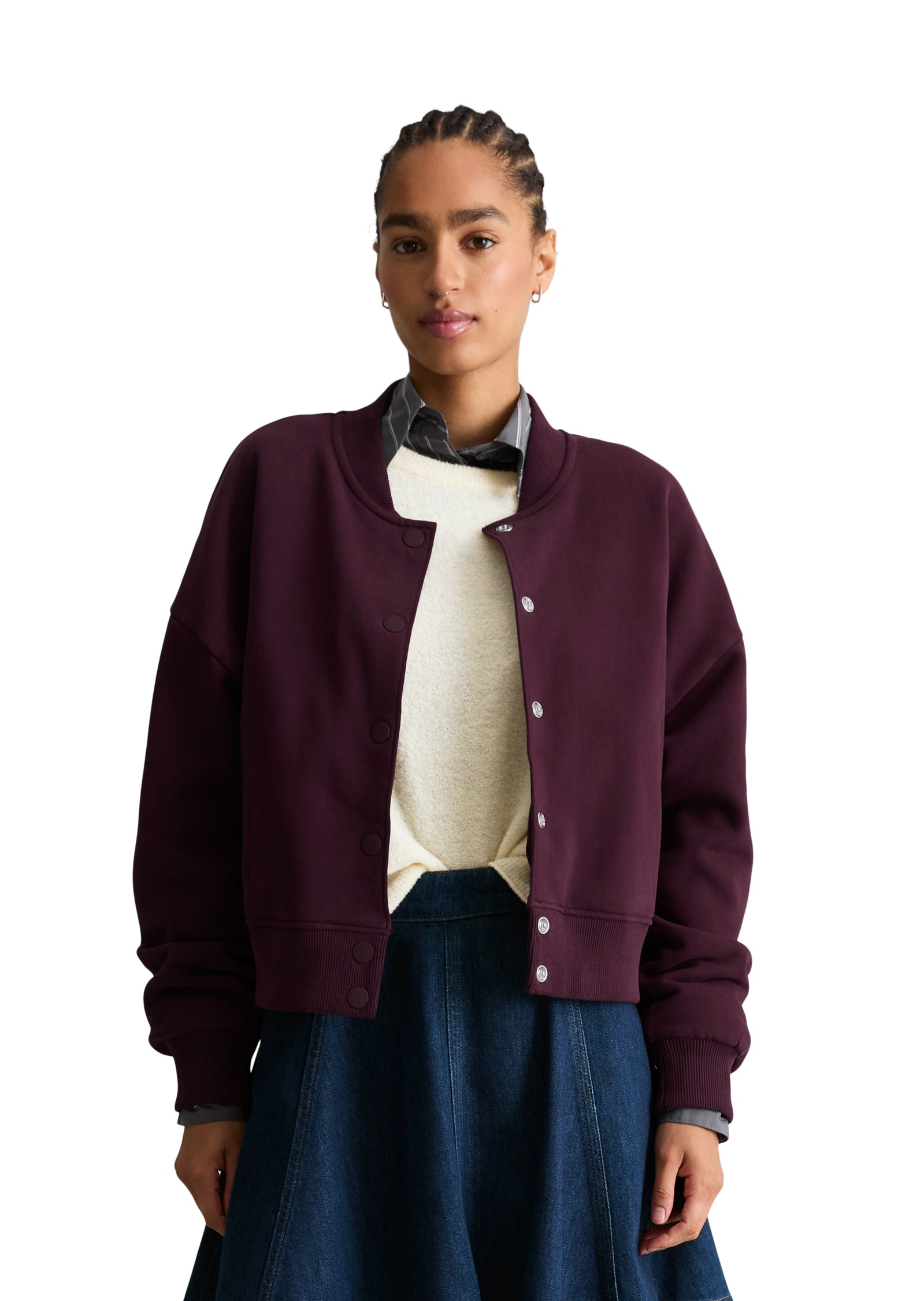 Marc OPolo DENIM Sweatjacke "aus softer Bio-Baumwolle"