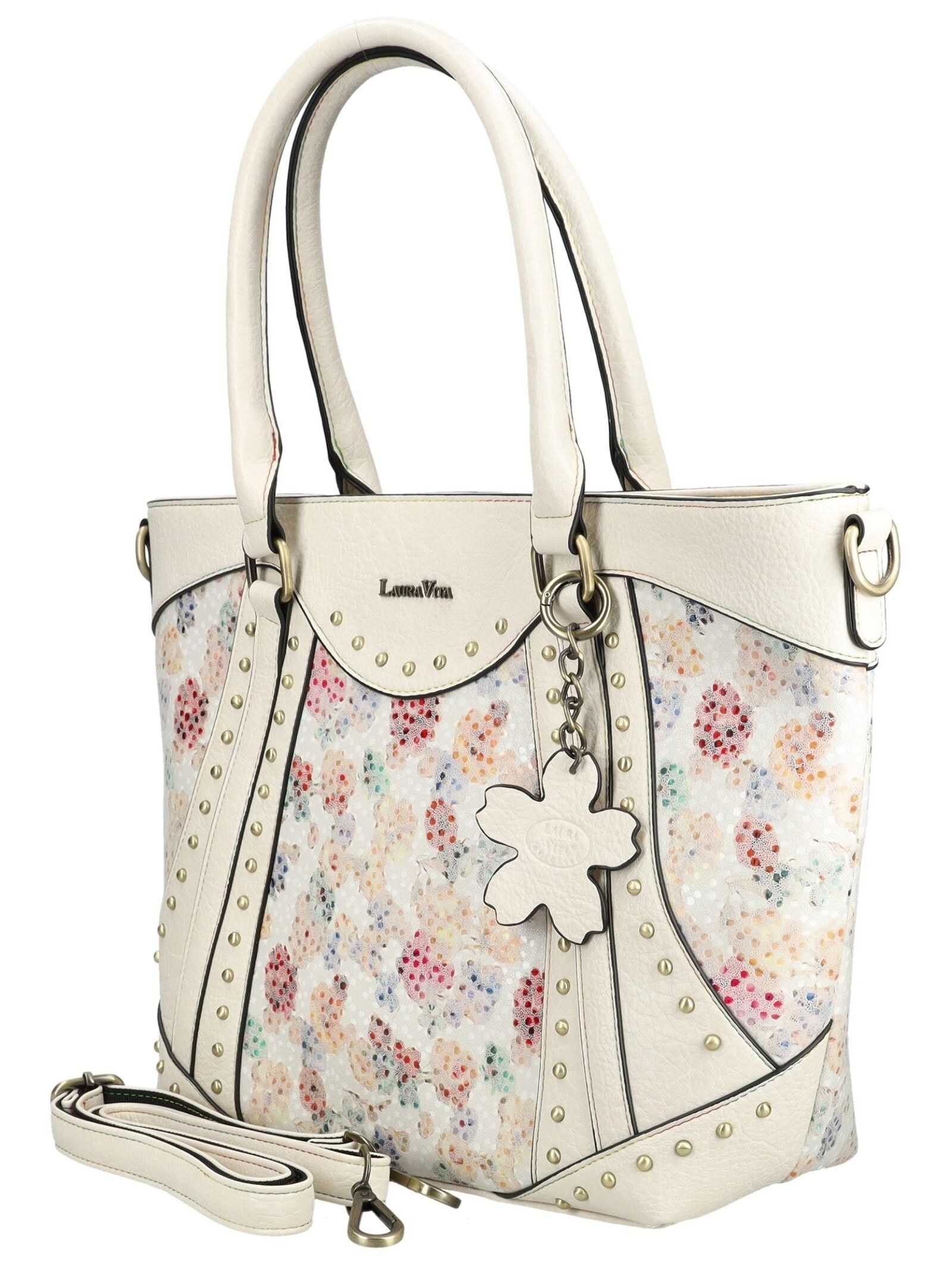 LAURA VITA Henkeltasche »LAURA VITA Taschen Lederimitat/Textil«