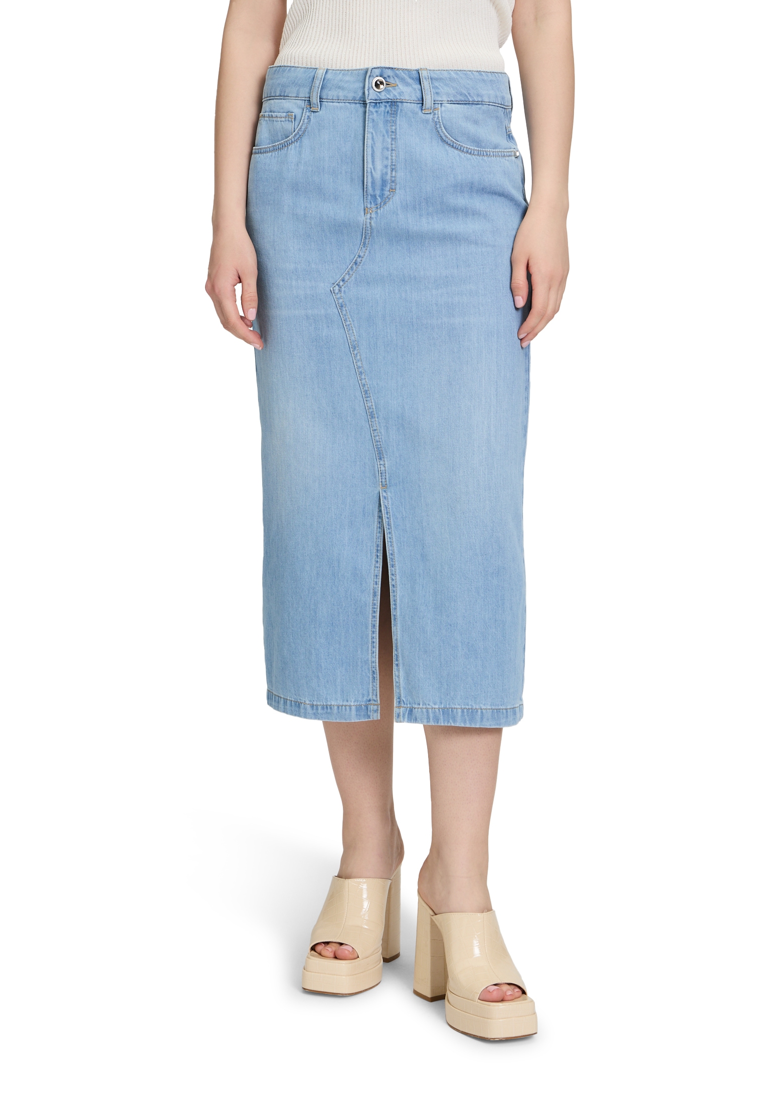 Cartoon Maxirock "Cartoon Damen Jeansrock mit Waschung", Schlitz günstig online kaufen