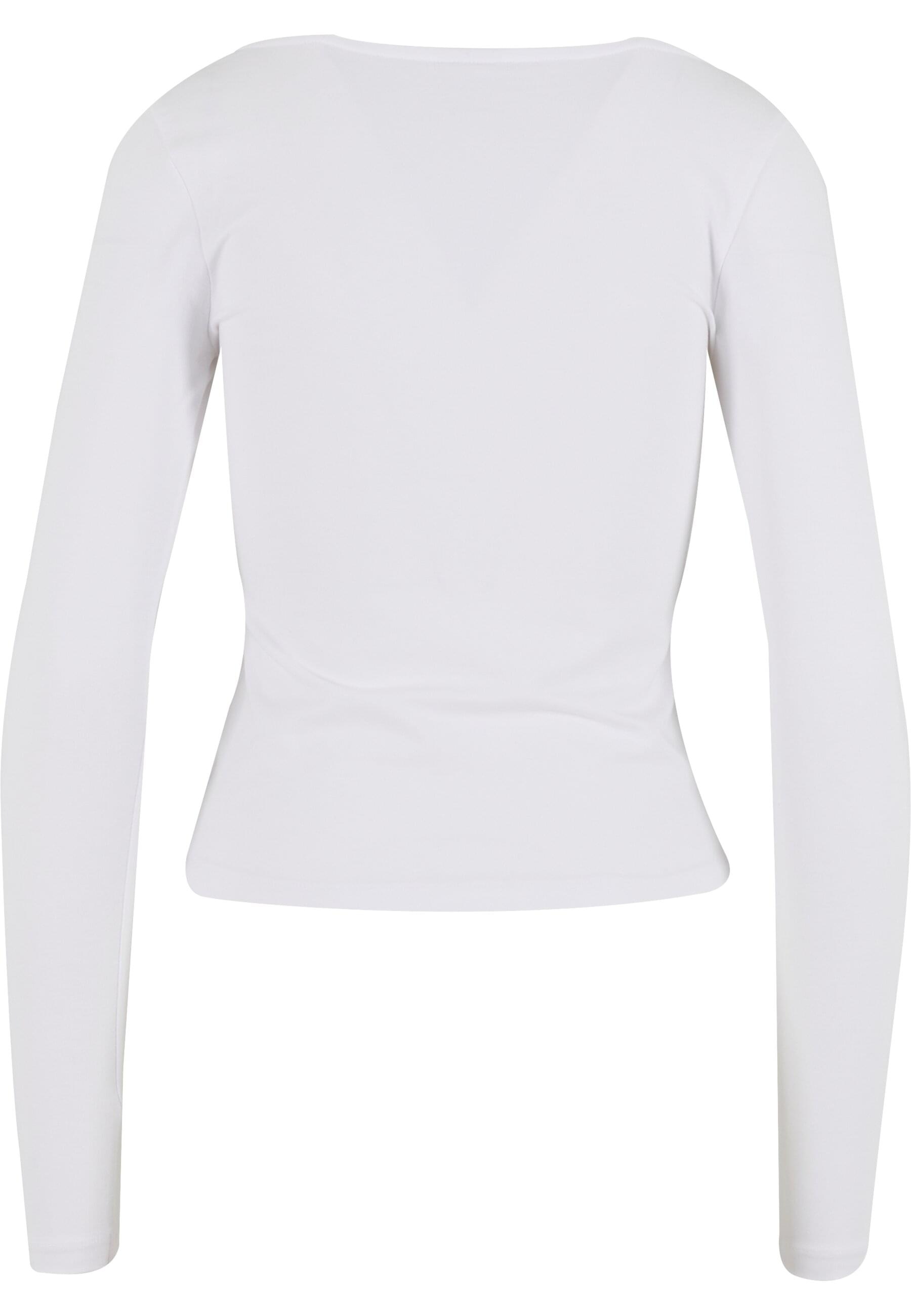 URBAN CLASSICS Longsleeve »Urban Classics Ladies Wide Neck Longsleeve 2-Pack«, (1 tlg.)