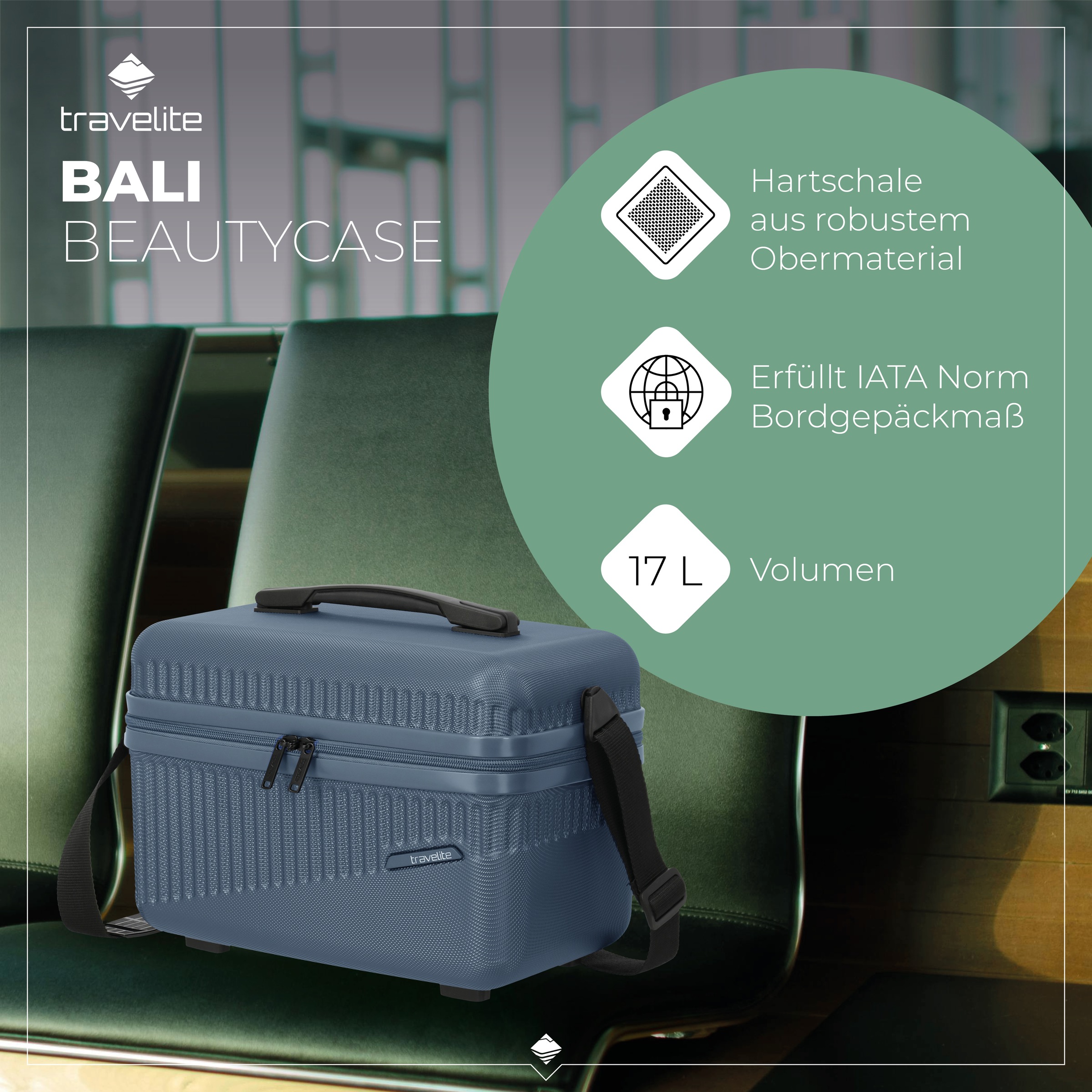 travelite Beautycase »BALI«, Kosmetikkoffer mit Aufsteck -und Organizerfunktion