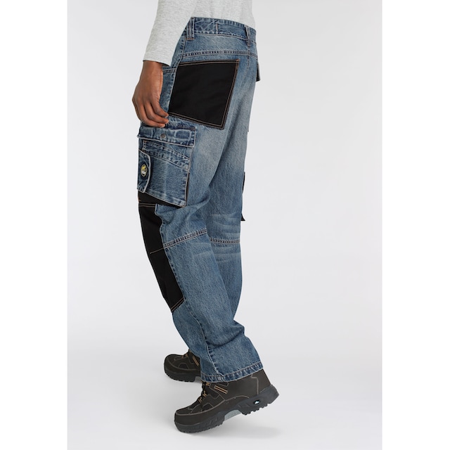 Northern Country Arbeitshose »Multipocket Jeans«, (aus 100% Baumwolle,  robuster Jeansstoff, comfort fit), mit dehnbarem Bund, 9 praktischen  Taschen, Knieverstärkung aus Cordura auf Rechnung | BAUR