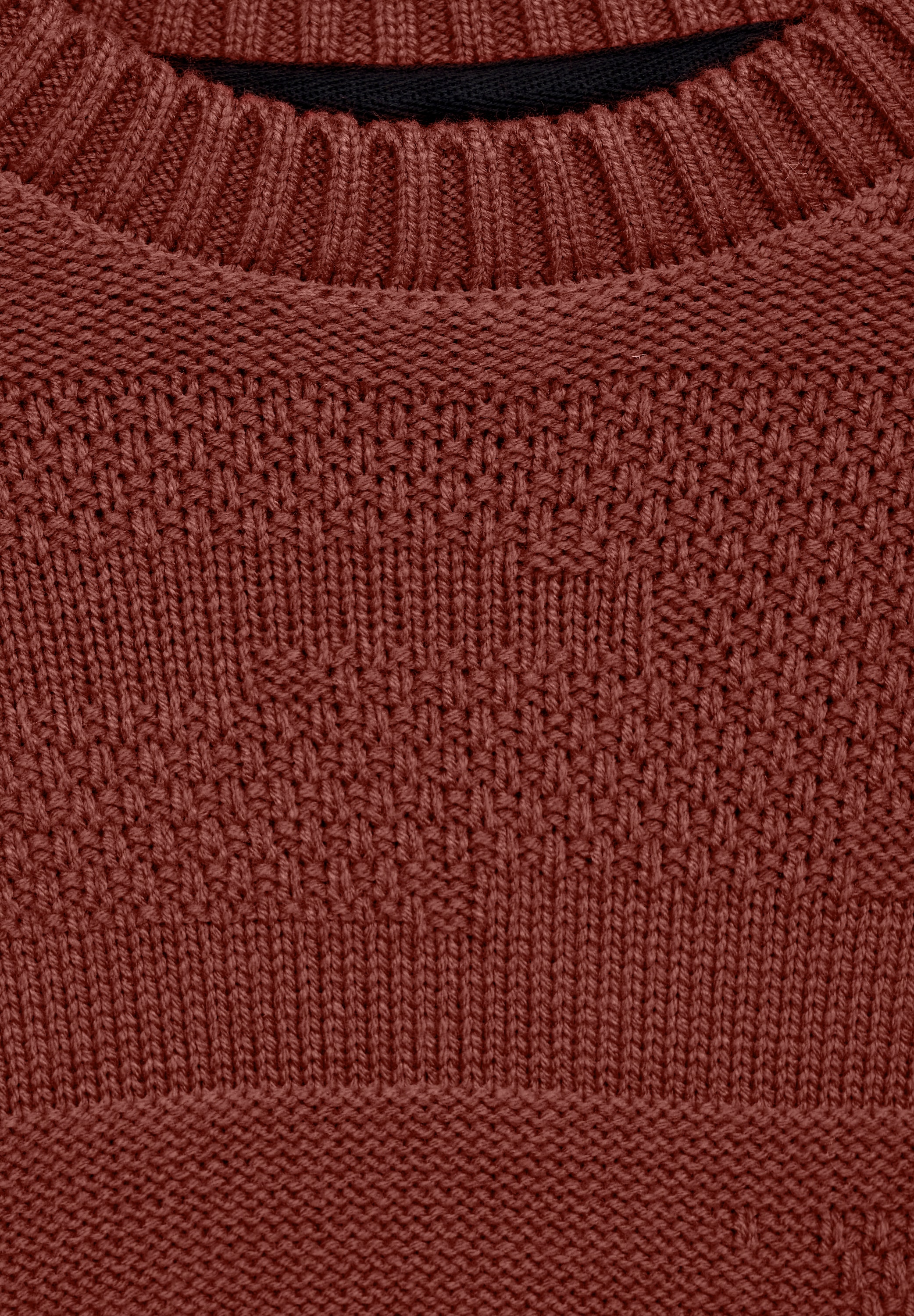 STREET ONE MEN Strickpullover, mit Struktur
