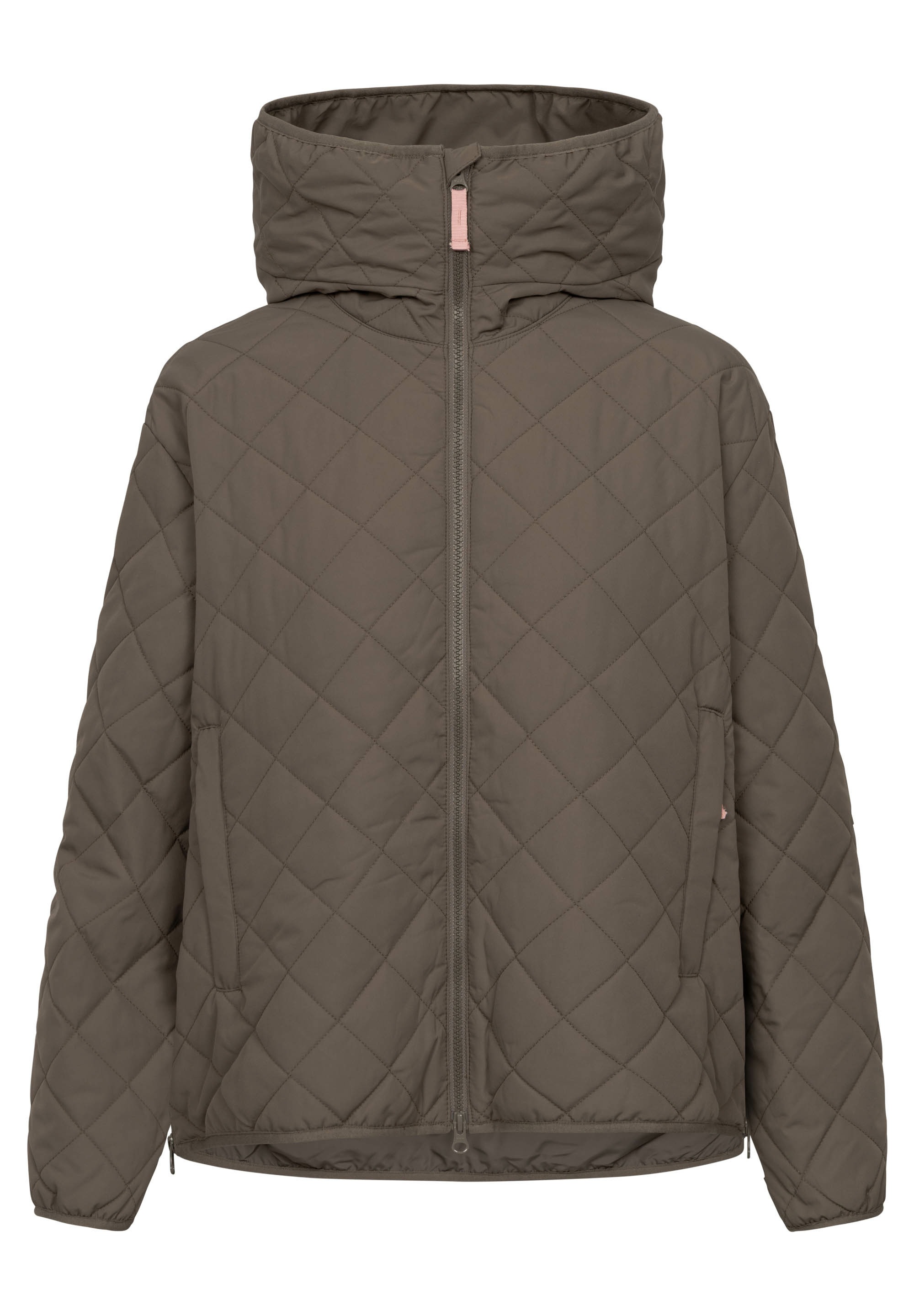 Derbe Steppjacke »Quiltby Short«, mit Kapuze, Wasserabweisend, Kapuze, 2-Wege Reisßverschluss