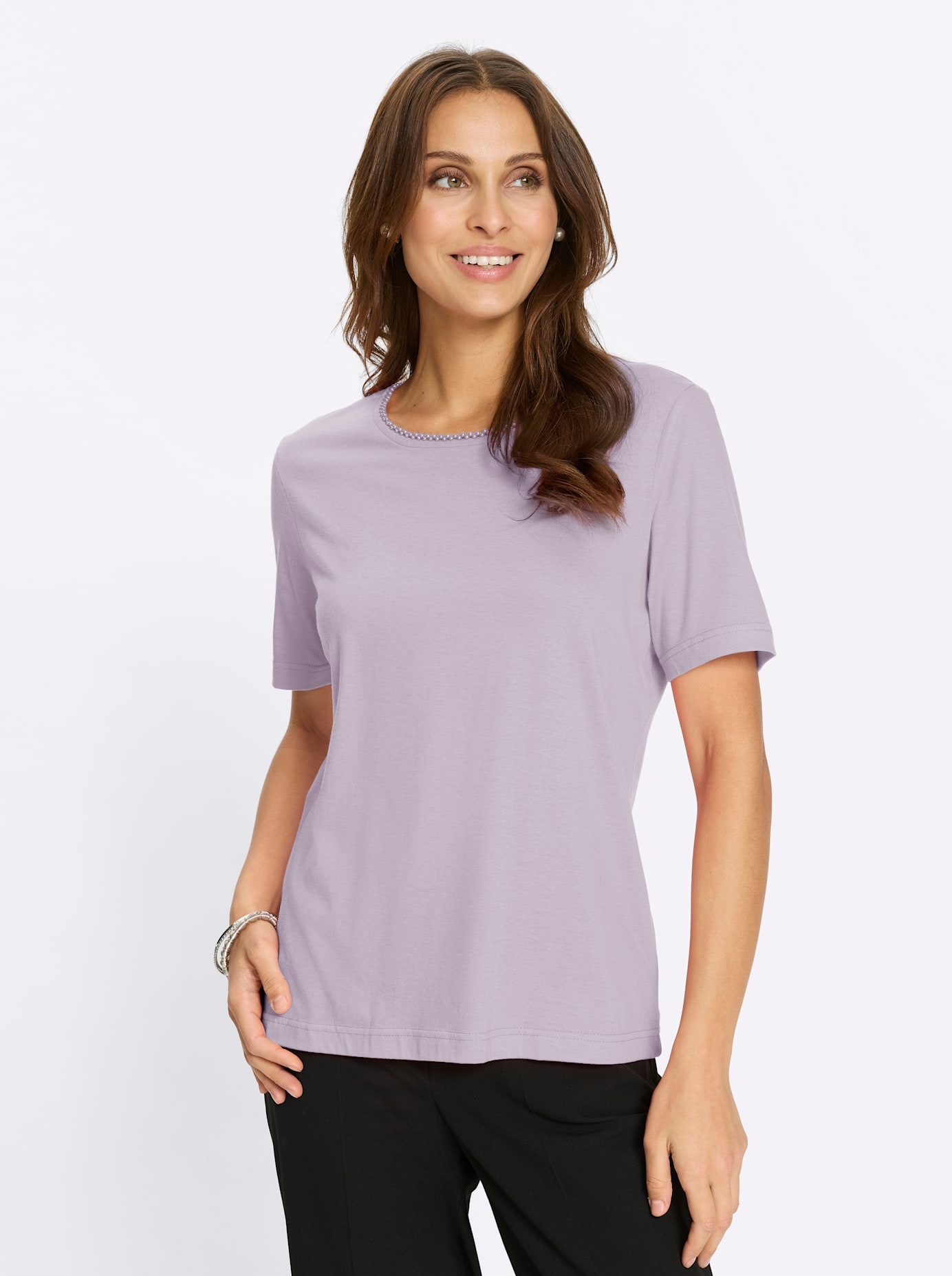 Lady Lilac Round Neck T-Shirt Size 44 4