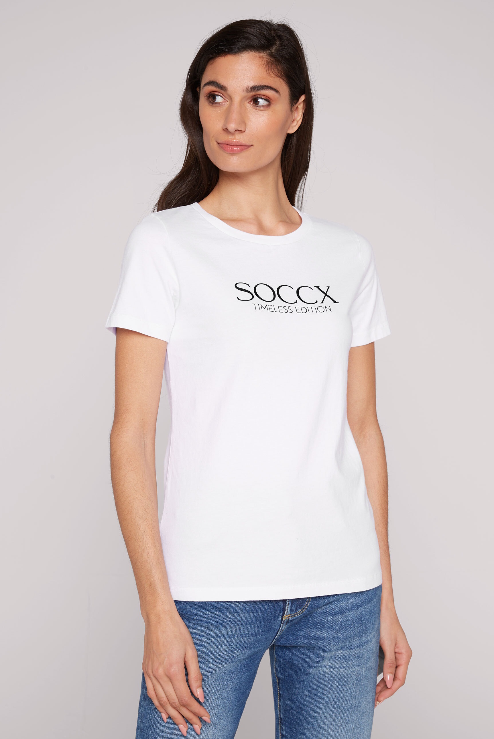 Baumwolle SOCCX online BAUR aus kaufen | Rundhalsshirt,