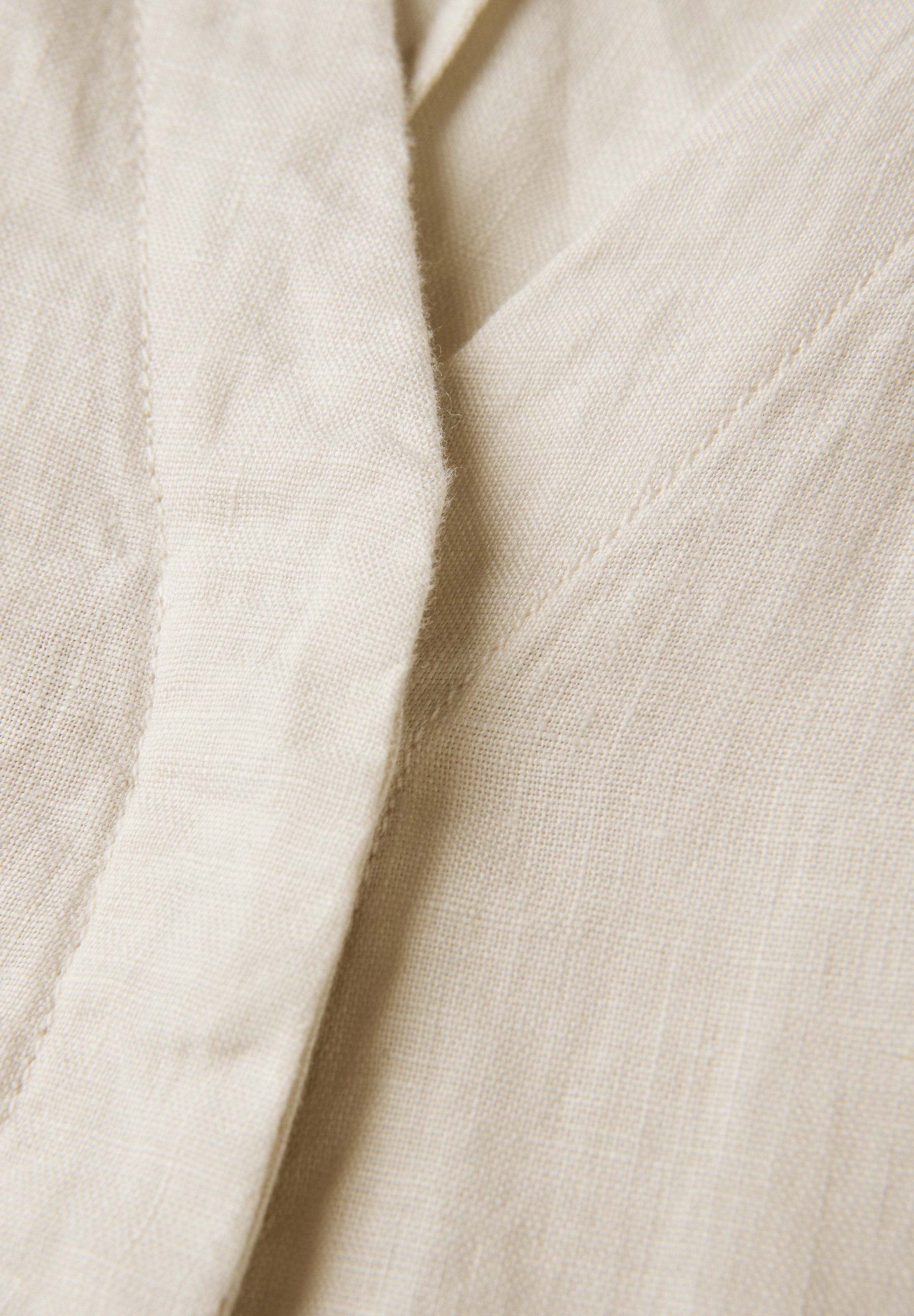 STREET ONE Midikleid, aus Leinen und kurzarm