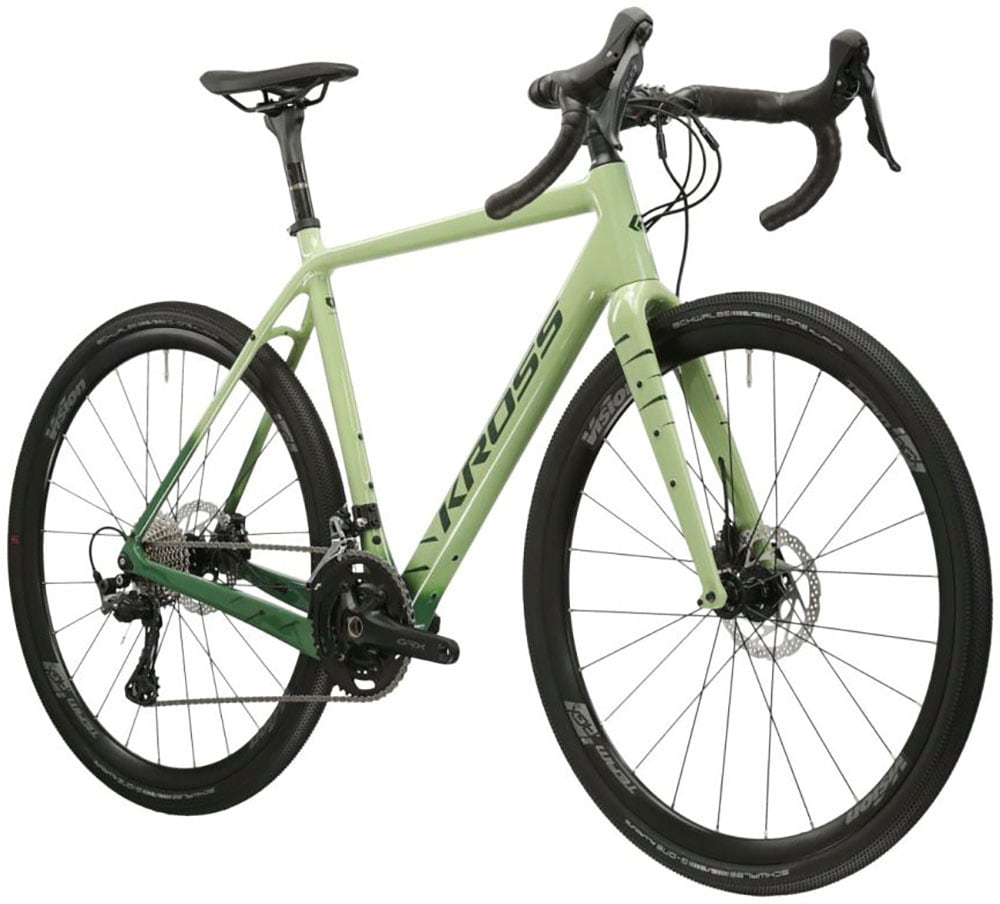 Kross Gravelbike »KROSS Gravelbike Esker 8.0 28" grün«, 22 Gang, Shimano, GRX RX810 Schaltwerk, Kettenschaltung