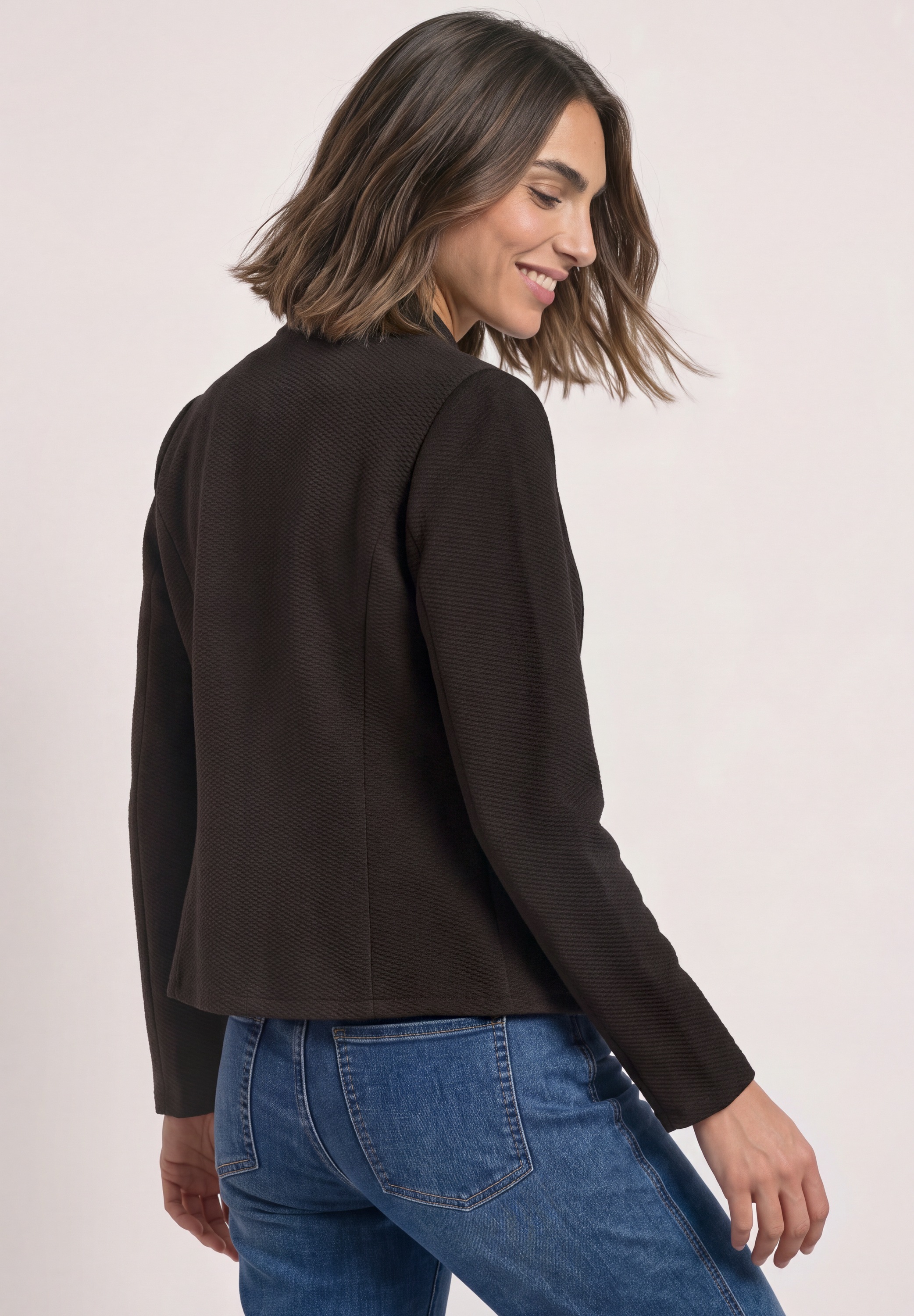 STREET ONE Kurzblazer aus Jersey in Unifarbe