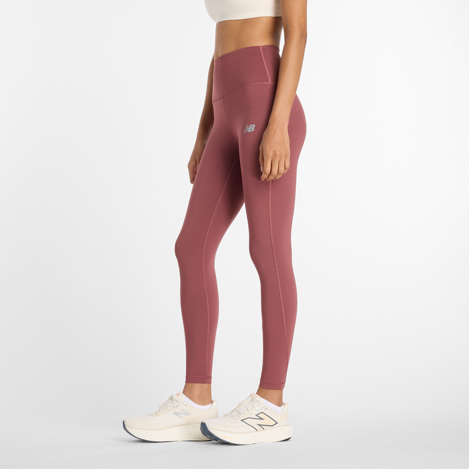 Thumbnail - New Balance Lauftights "Sleek High Rise Legging 25"" hoher Bund, sportlicher Stil, für Erwachsene