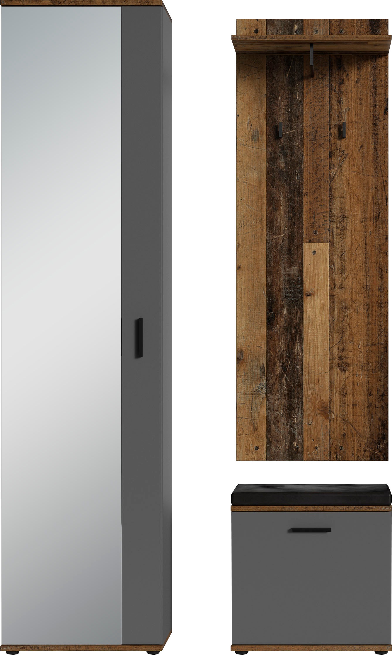 byLIVING Garderoben-Set "Jakob" 3 Stk. tlg. günstig online kaufen