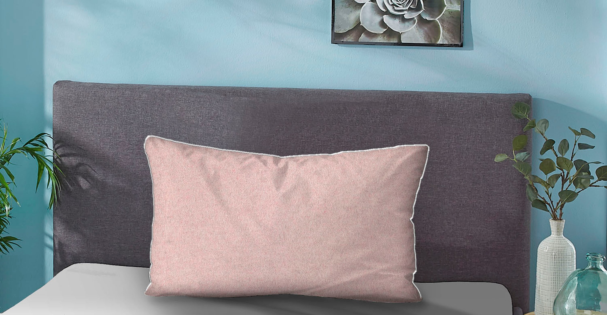 Biberna Kissenbezug "Hermal Flanell mit Reißverschluss, Melange-Optik, Wend günstig online kaufen