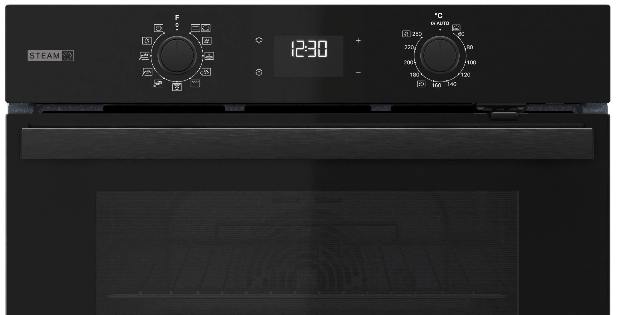 BAUKNECHT Einbaubackofen  »BBA2S85HU1K«, mit 1-fach-Teleskopauszug, Gentle Steam