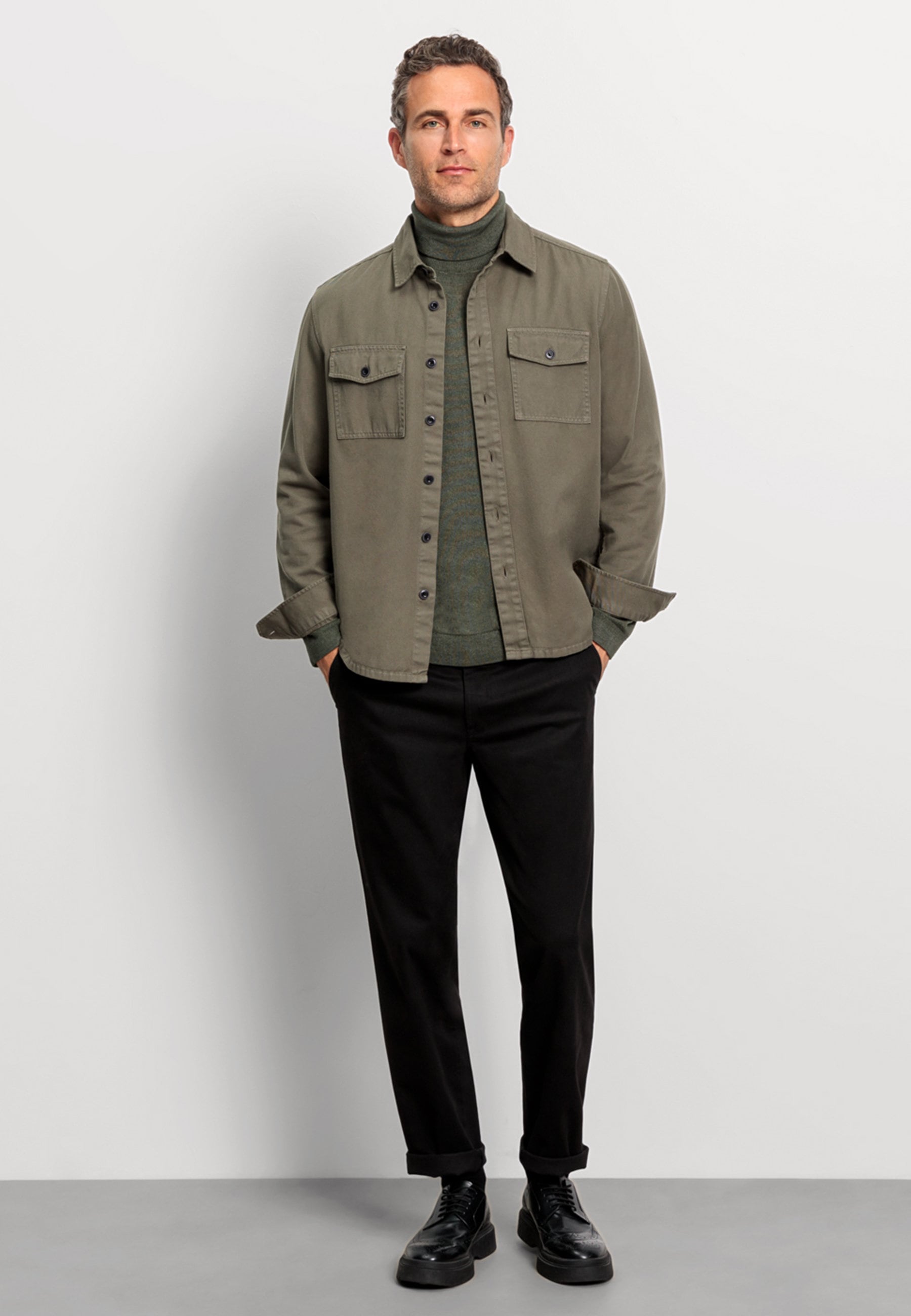 OLYMP Rollkragenpullover »OLYMP Casual Strick«