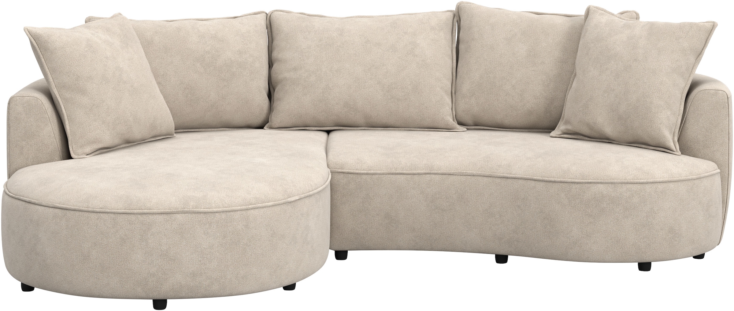 COTTA Ecksofa »Sana L-Form, Breite 260 cm« Loungesofa mit Wellenunterfederung
