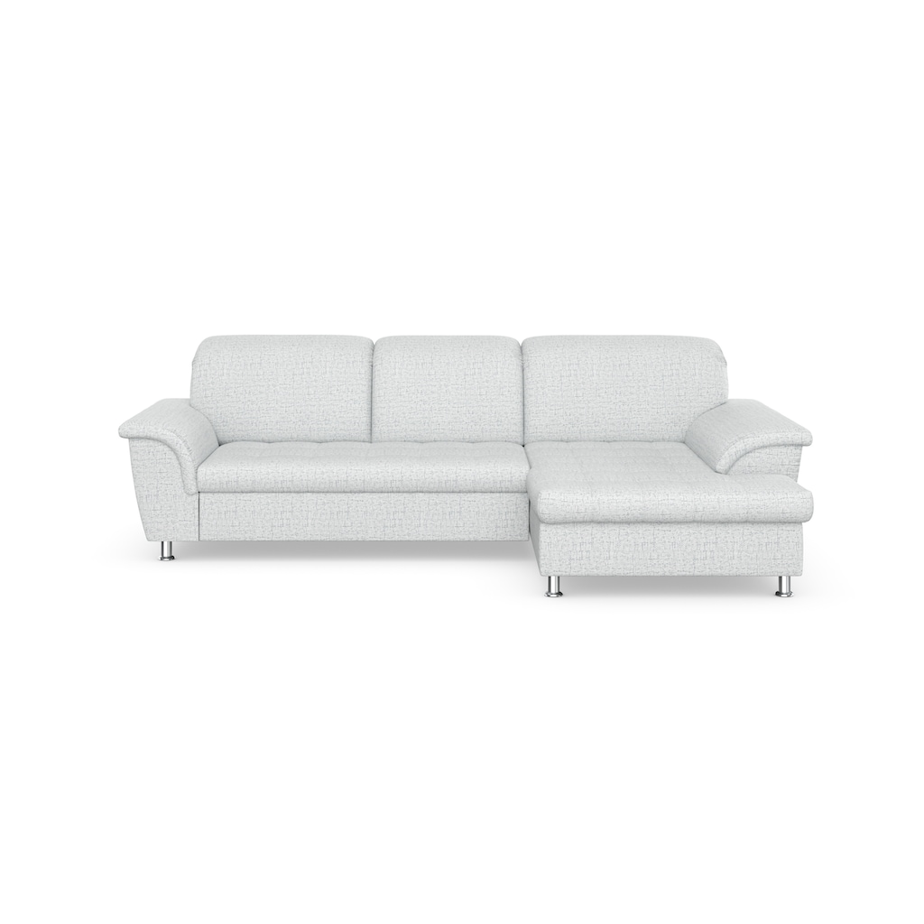 DOMO collection Ecksofa Franzi, wahlweise mit Bettfunktion, Bettkasten und Kopfteilverstellung