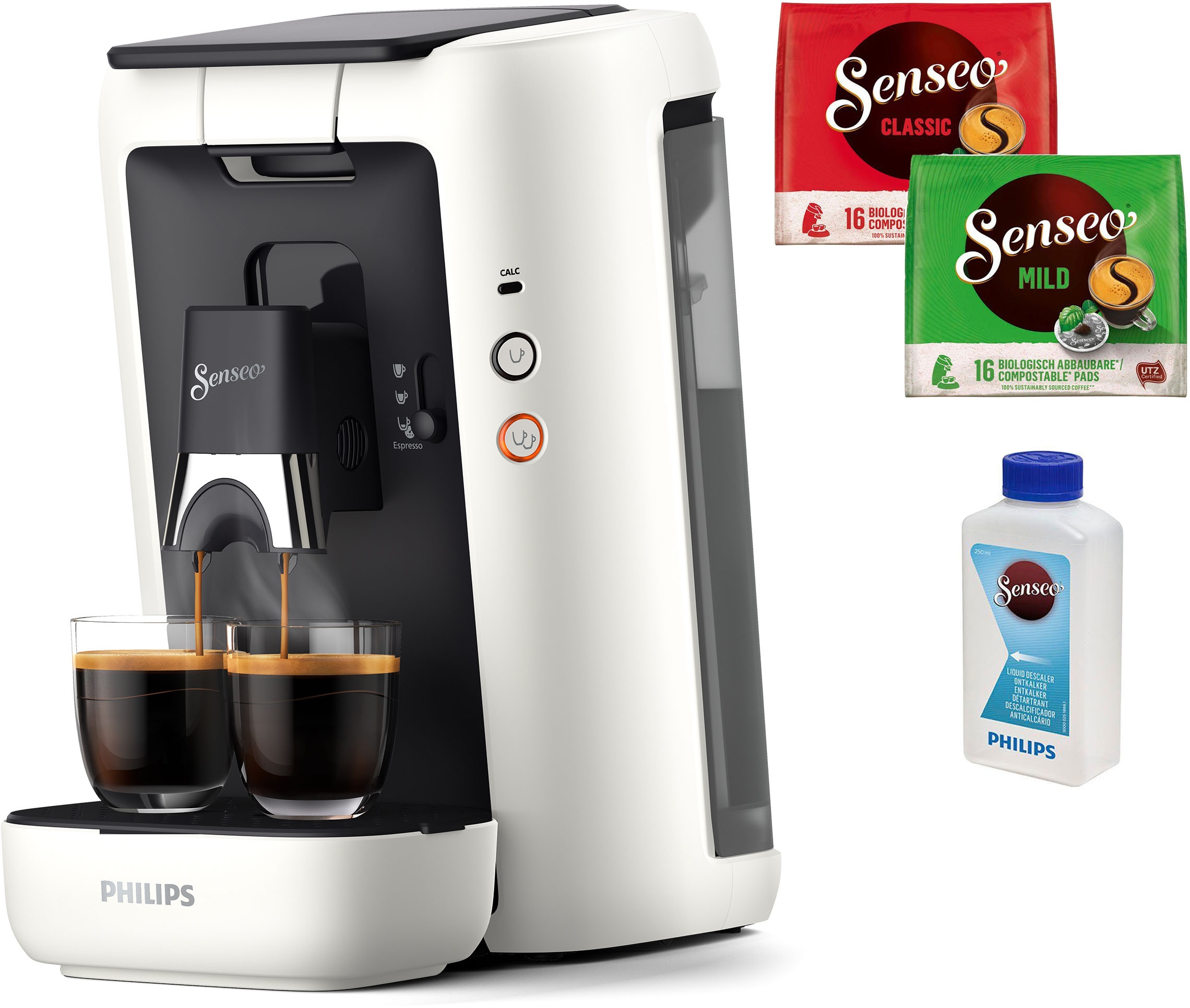 Kaffeepadmaschine »Maestro CSA260/10, mit drei Kaffee-Einstellungen«, aus 80% rec....