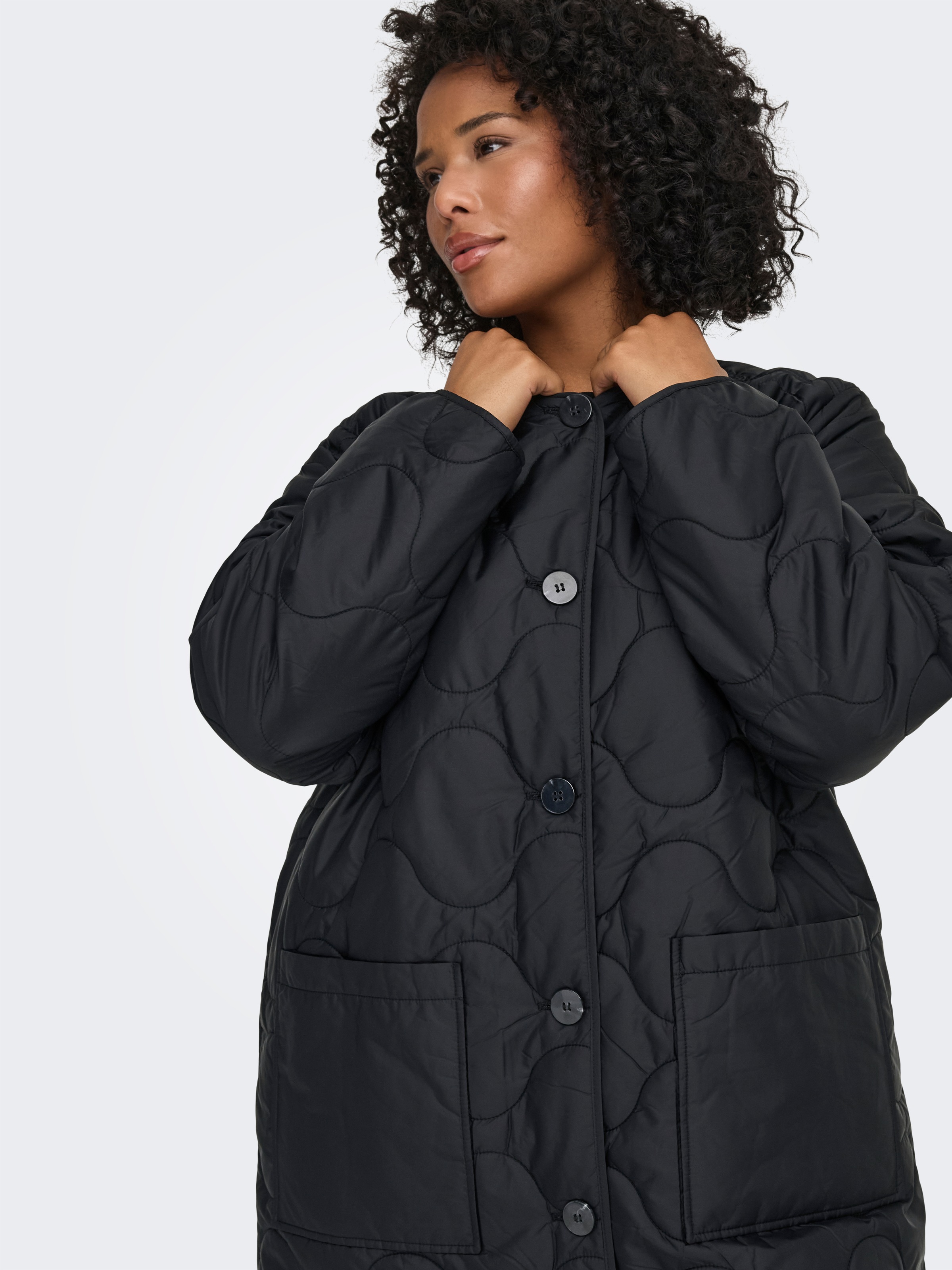 ONLY CARMAKOMA Steppmantel "CARSANDY LIFE QUILT X-LONG COAT OTW" günstig online kaufen