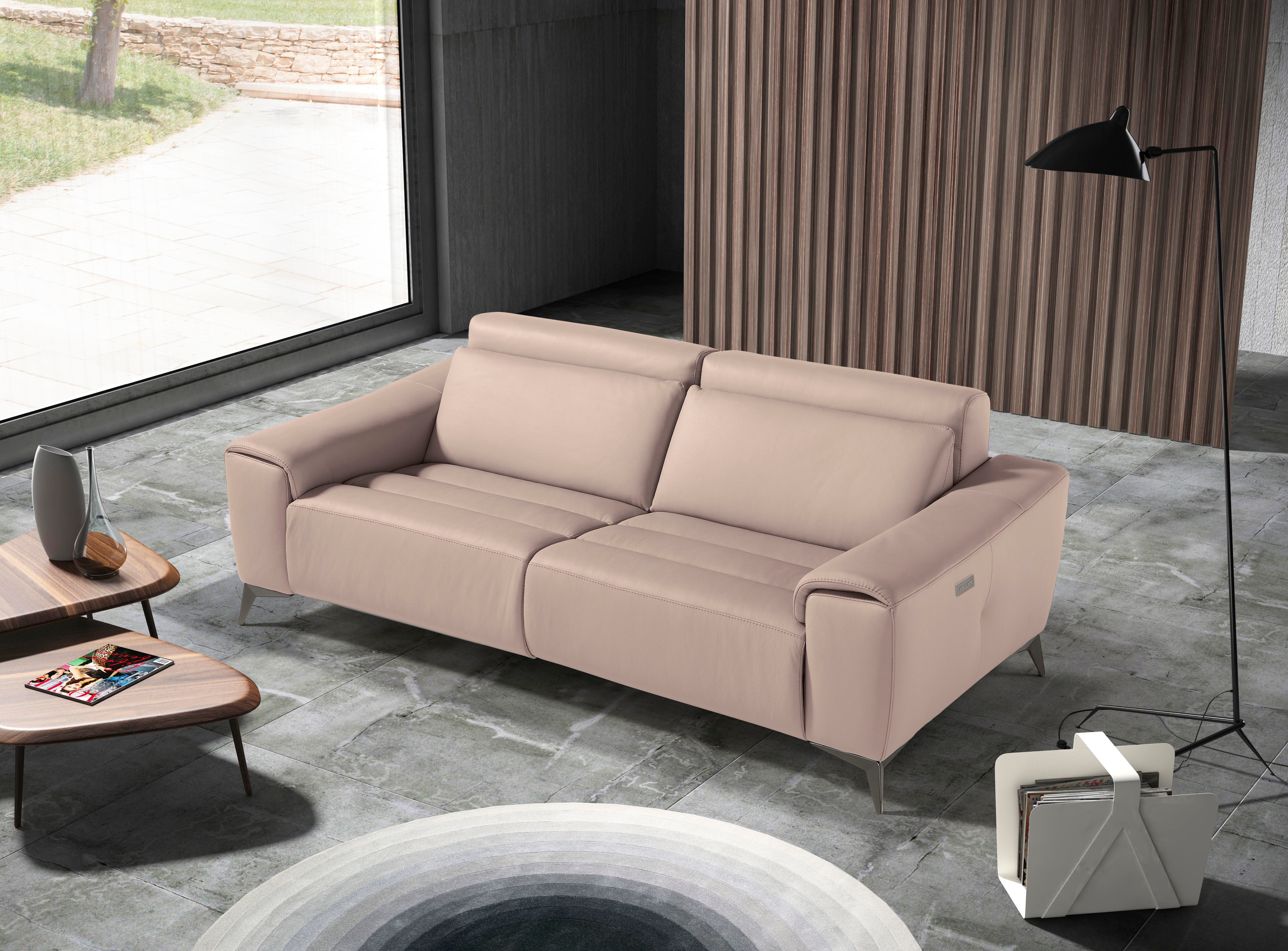Egoitaliano 2,5-Sitzer "Suzette, Designsofa mit elektrischen Komfortfunktionen, edel & bequem" inkl. 2 elektronischer Relaxfunktionen, Rücken- und Fußteilfunktion