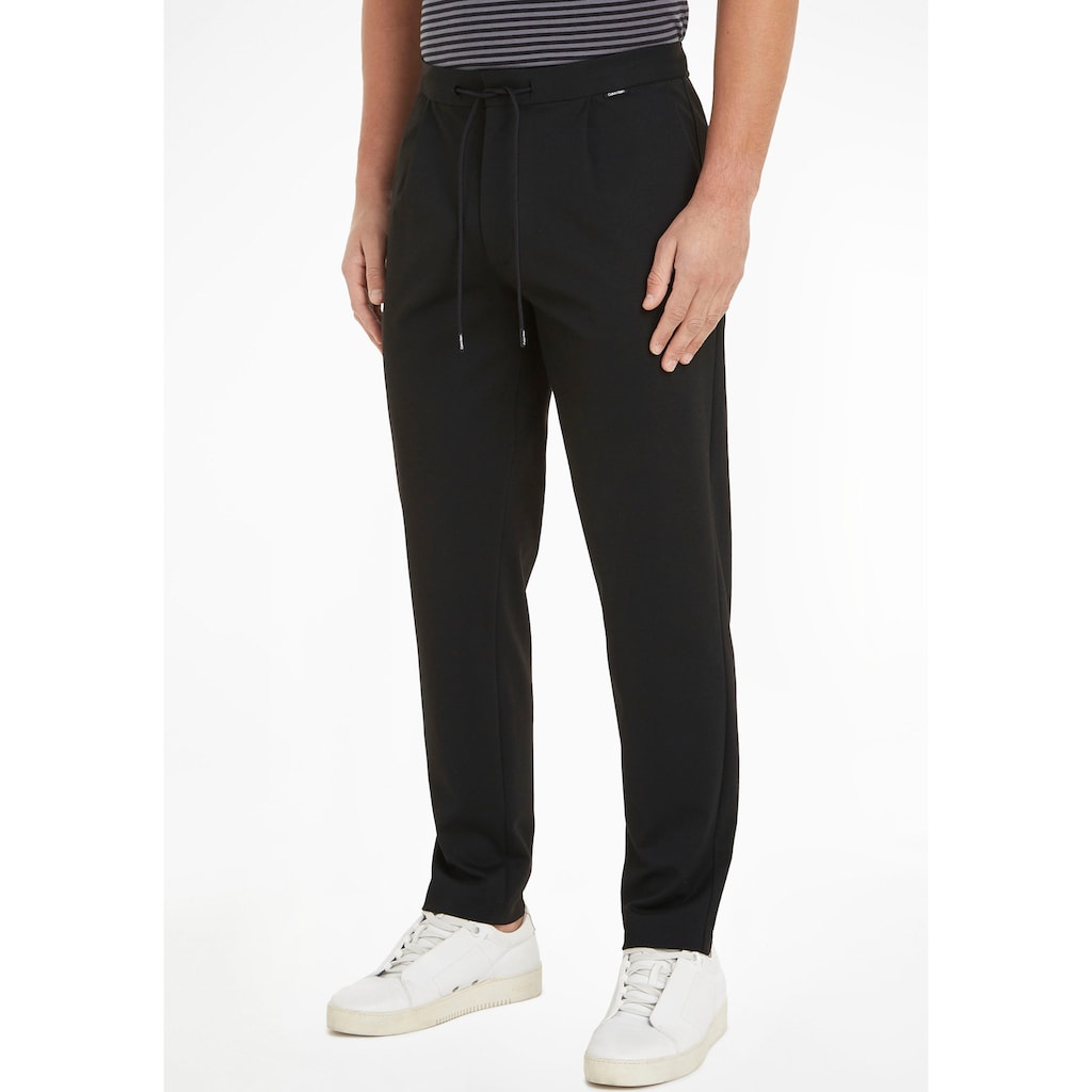 Calvin Klein Chinohose »COMFORT KNIT TAPERED PLEAT«
