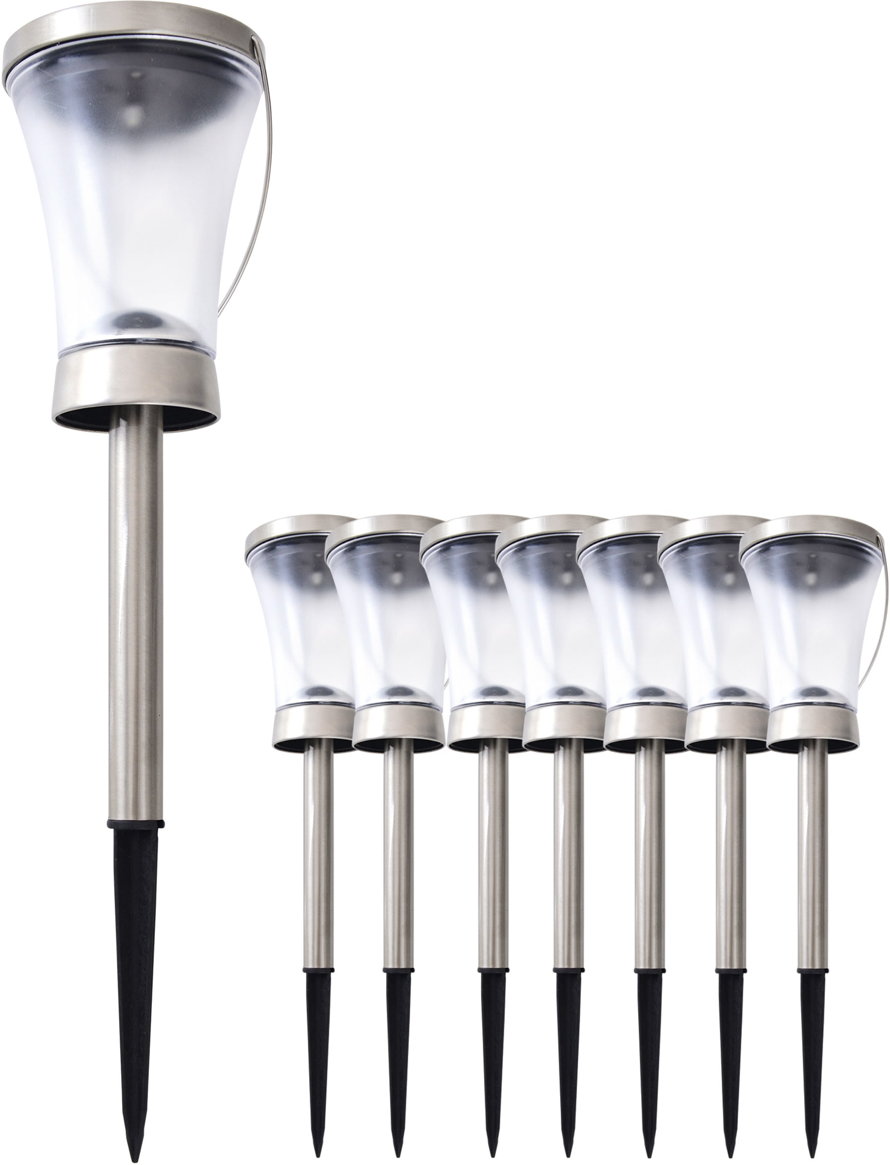 näve LED Solarleuchte "Veronica" 8 Stk. Warmweiß günstig online kaufen