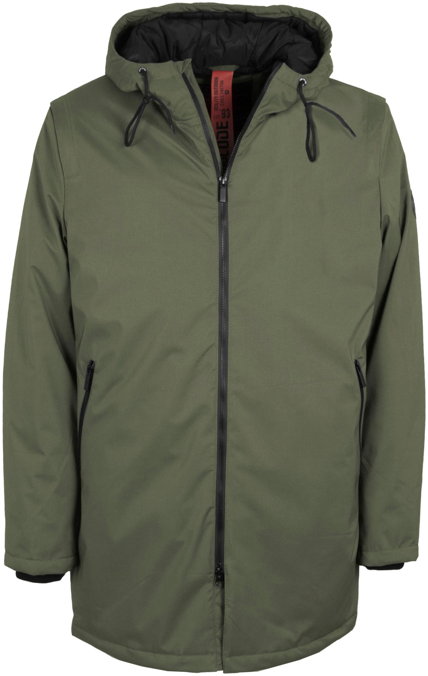 Indicode Langjacke »INChanto«, mit Kapuze