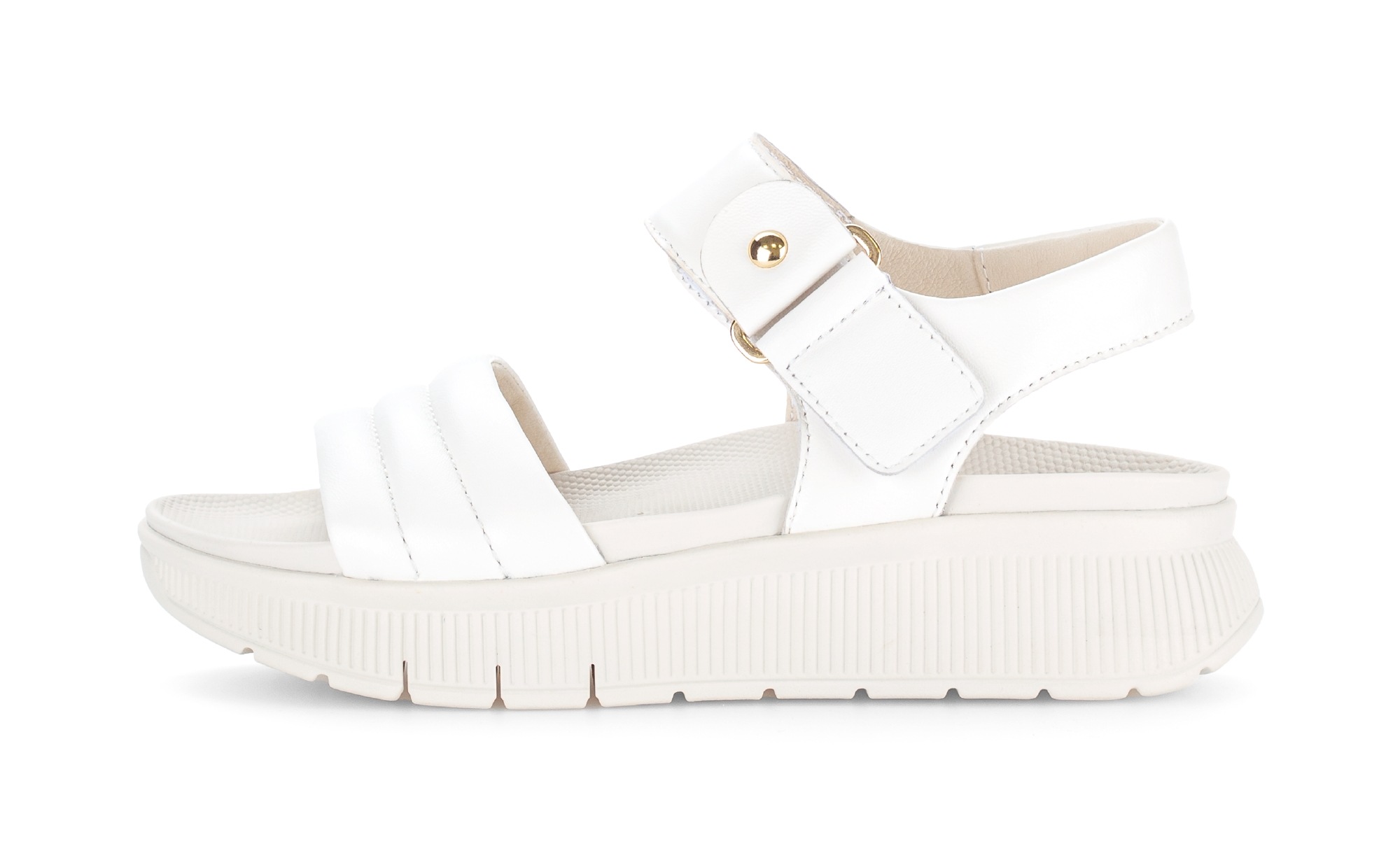 Gabor Riemchensandale Plateau, Sandalette mit Ziernähten und Niete günstig online kaufen