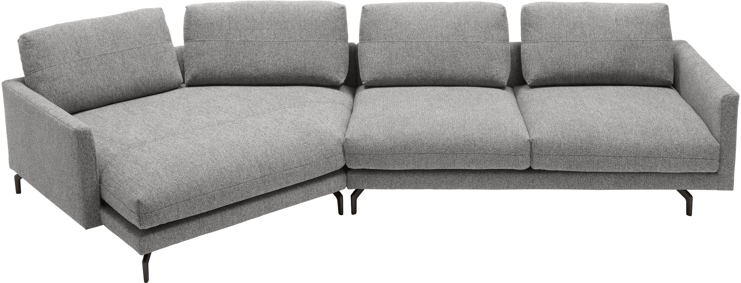 Creation BY ROLF BENZ Wohnlandschaft "CR.414 mit Kuschelecke für Wohlfühlkomfort" Wahlweise aus Leder oder Chenille