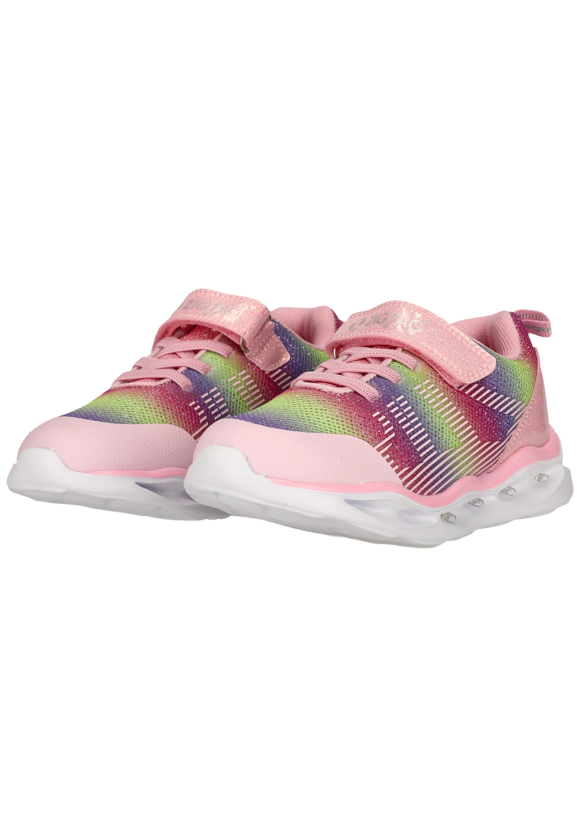 Sneaker ZIGZAG "Lampaya", Mädchen, Gr. 31, hellrosa, Synthetik, Schuhe Sneaker, mit Blinklichtern und stoßfedernder Sohle 3