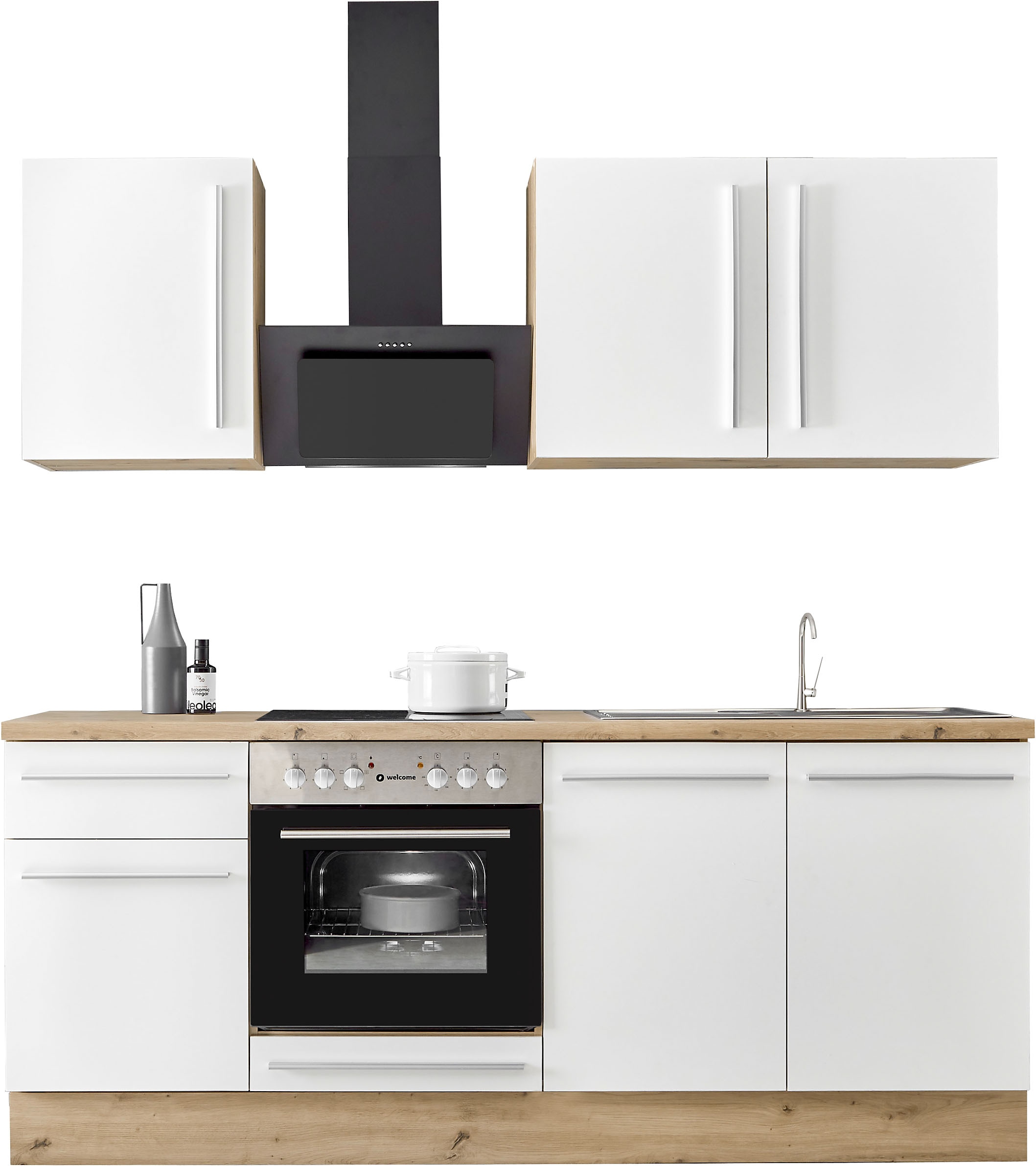 KOCHSTATION Küchenzeile "KS-Florida mit 38mm starker Arbeitsplatte" Breite günstig online kaufen