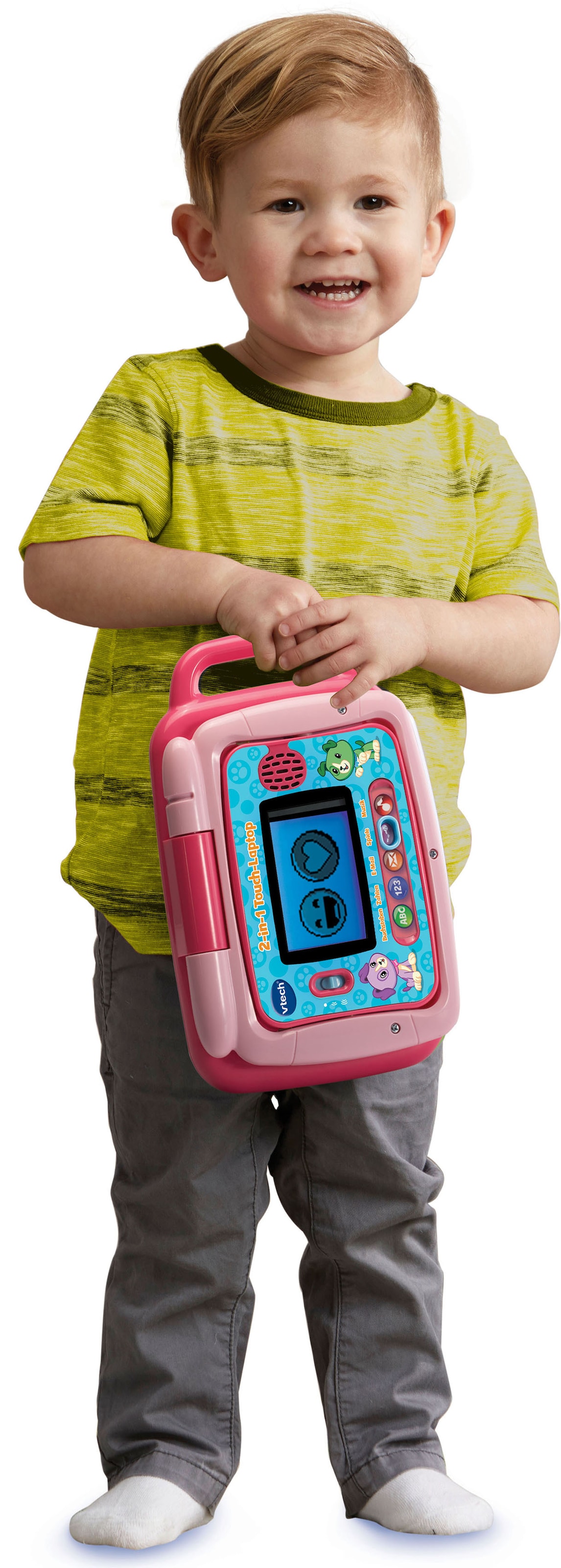 Vtech® Kindercomputer »Ready Set School, 2in1 Touch-Laptop, pink«