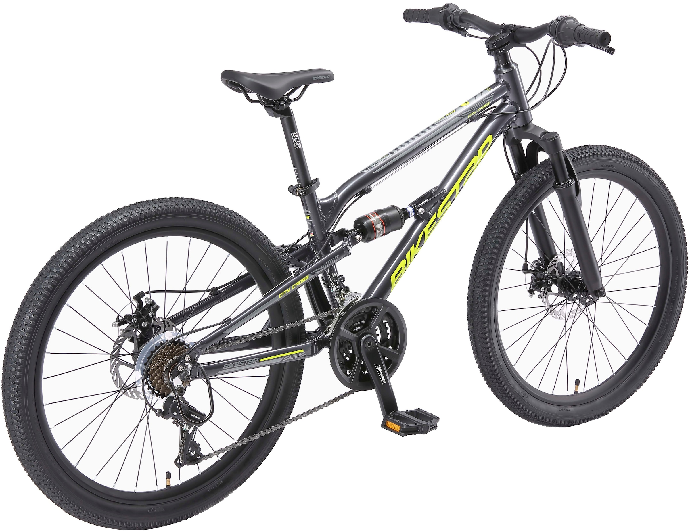 Bikestar Jugendfahrrad, 21 Gang, Shimano, RD-TY21 Schaltwerk, Kettenschaltung