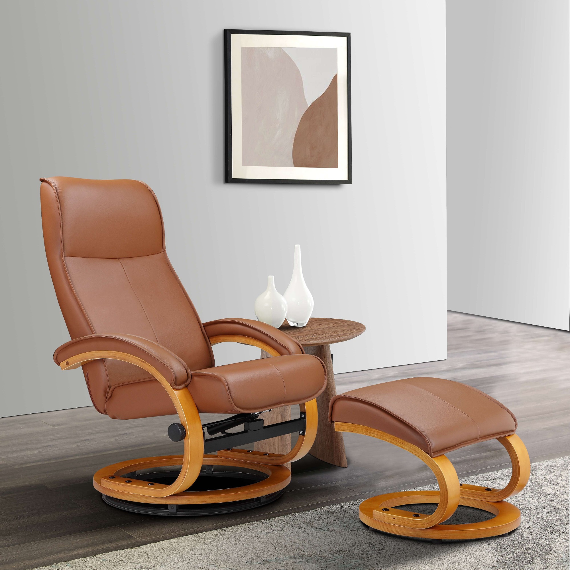 OTTO home Relaxsessel "mit Hocker PARIS Naturleder- OTTO. Verlässliche Qualität." Set, bestehend aus Sessel und Hocker, 2 Stk. tlg. Relaxfunktion, Dreh- und Kippfunktion, Unser Dauertiefpreis