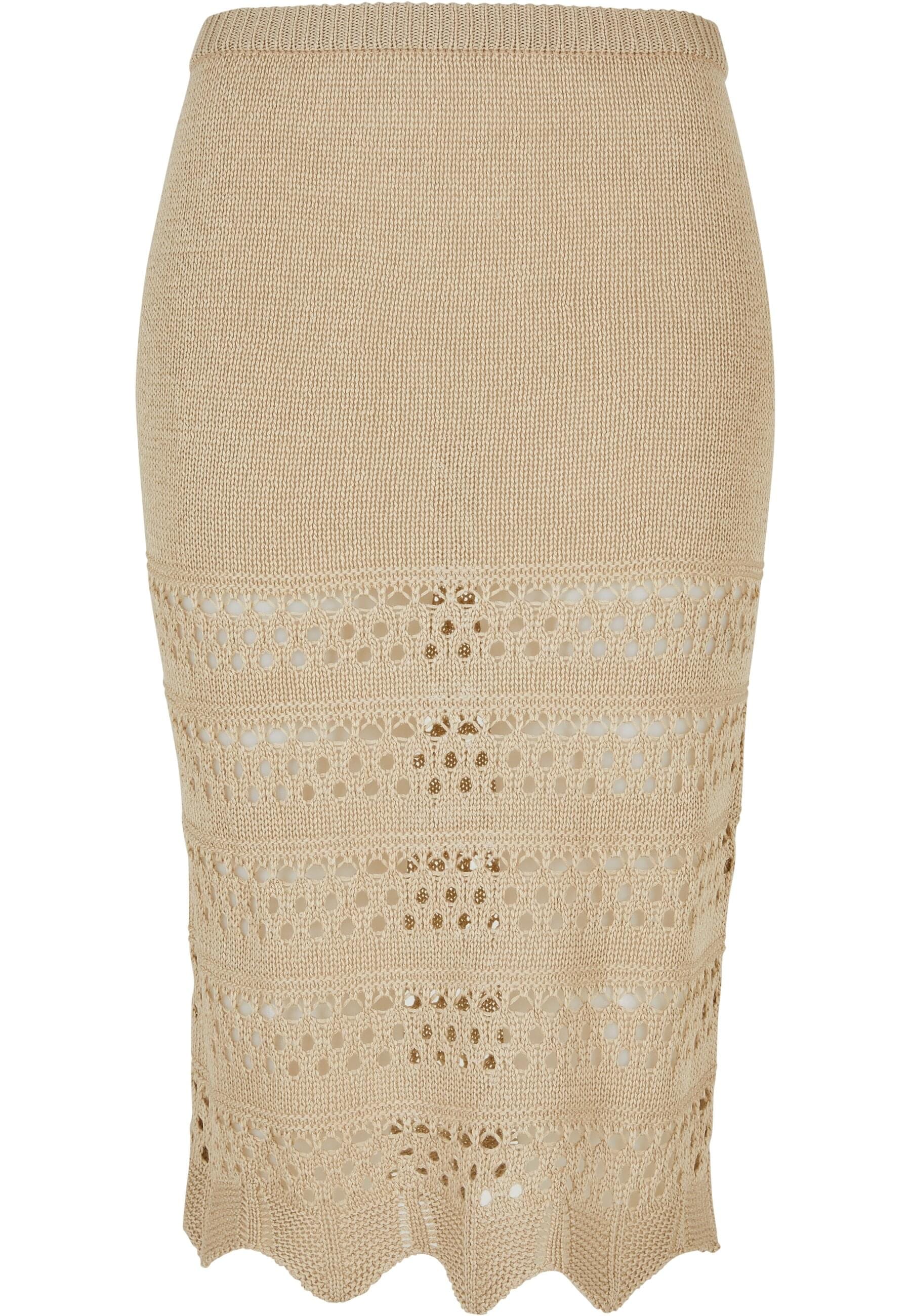 URBAN CLASSICS Sommerrock "Urban Classics Damen Ladies 3/4 Crochet Knit Skirt", (1 tlg.)