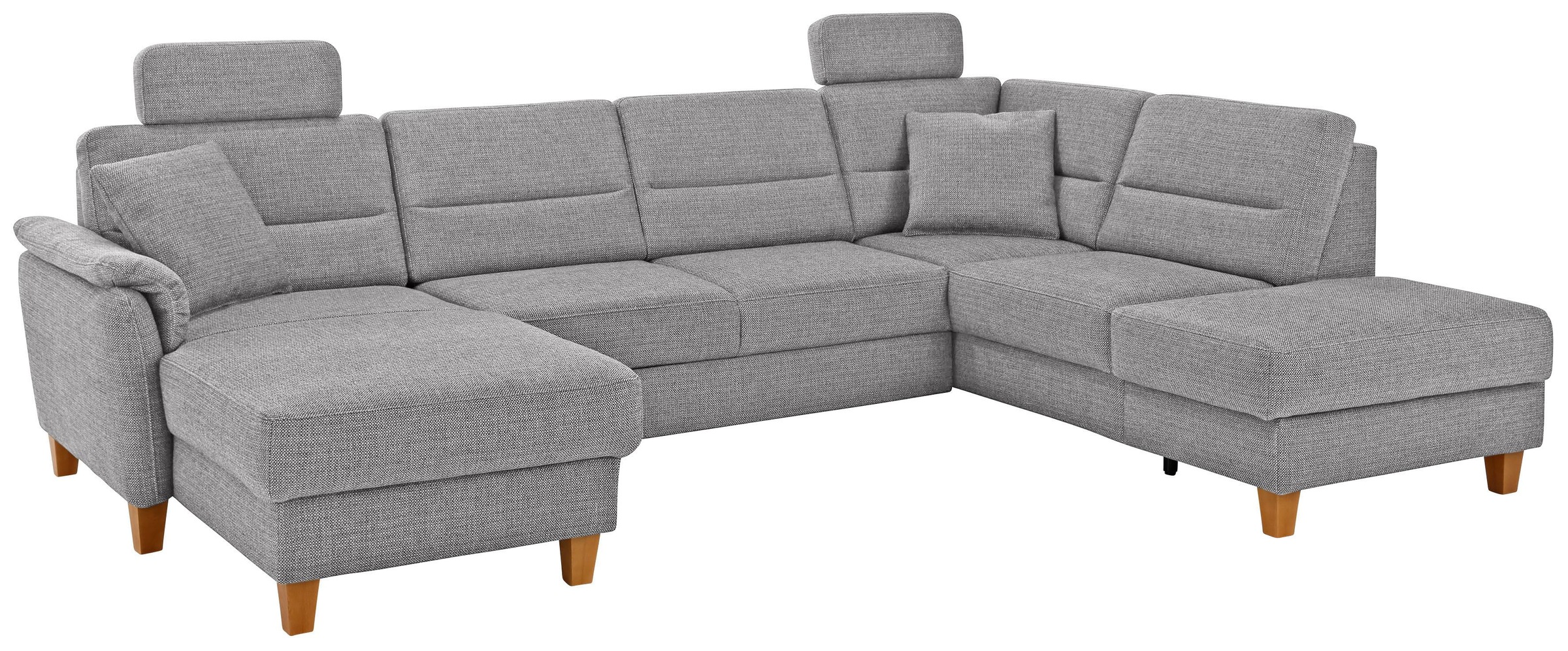 Home affaire Wohnlandschaft "Palmera U-Form, B: 308 cm" optional Bettfunkti günstig online kaufen