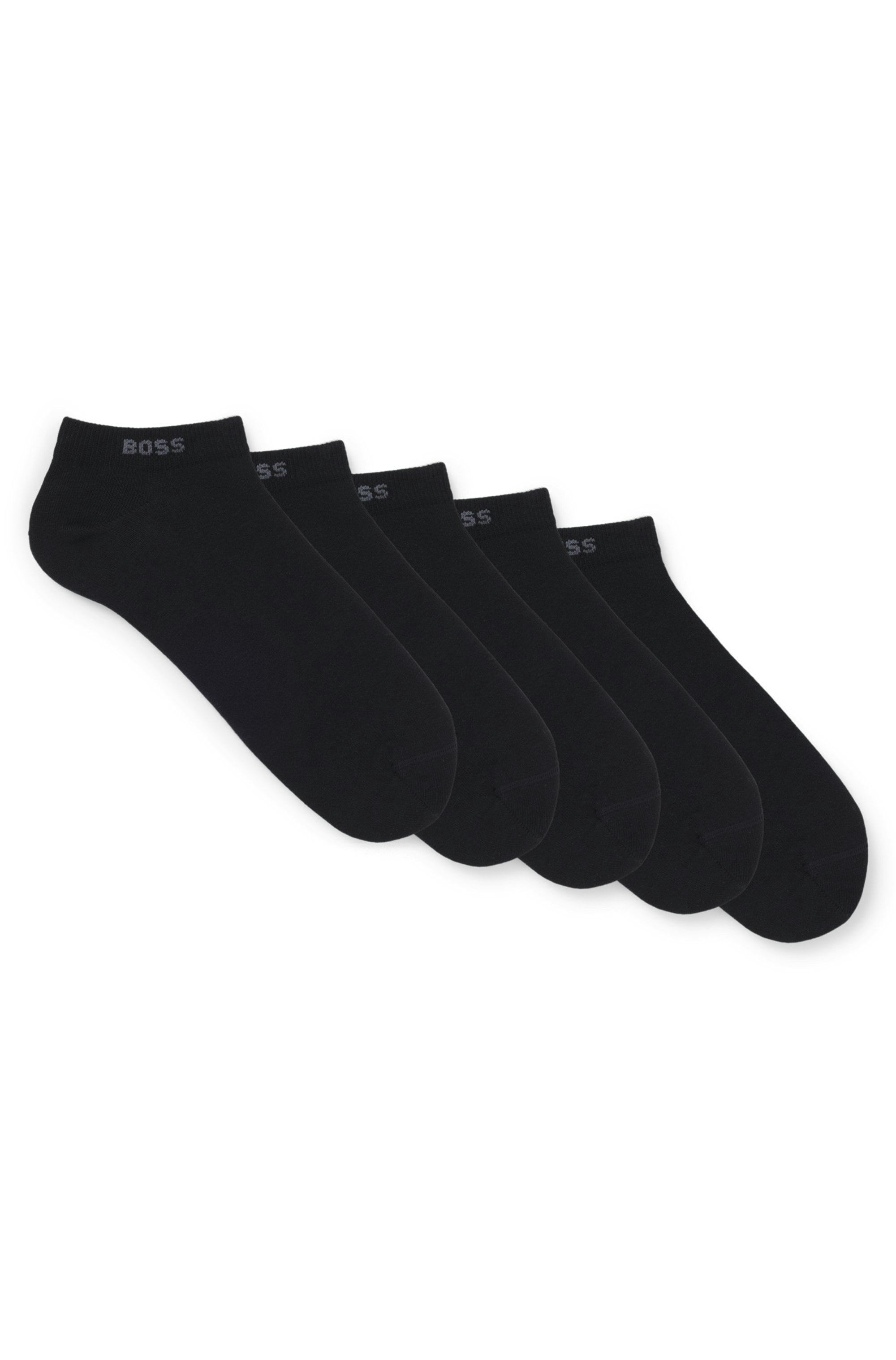 BOSS Sneakersocken "5P AS Uni CC" Packung, 5 Stk. tlg. mit BOSS Label