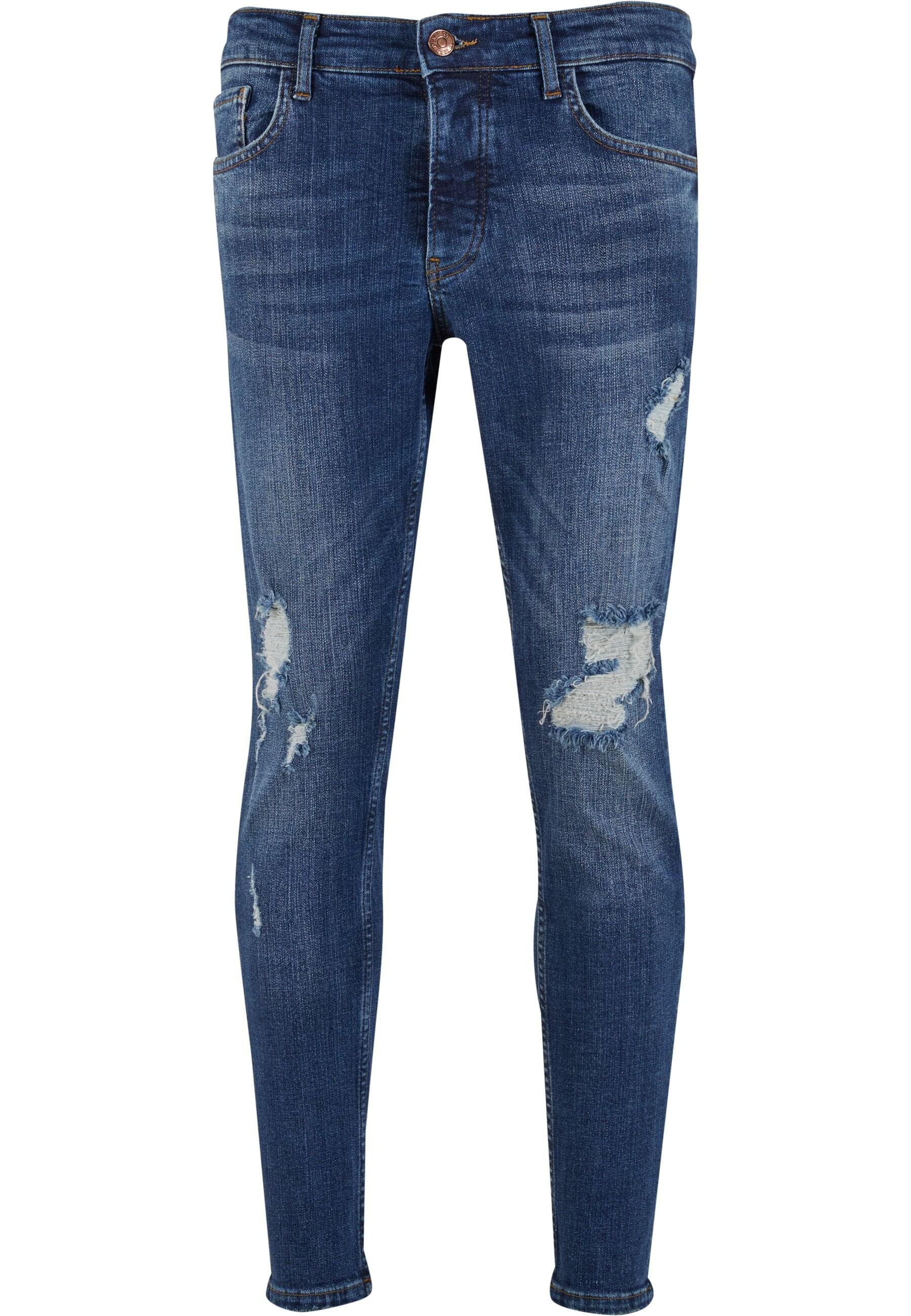 2Y Studios Bequeme Jeans "2Y Studios Herren 2Y Destroyed Tapered Fit Denim" günstig online kaufen