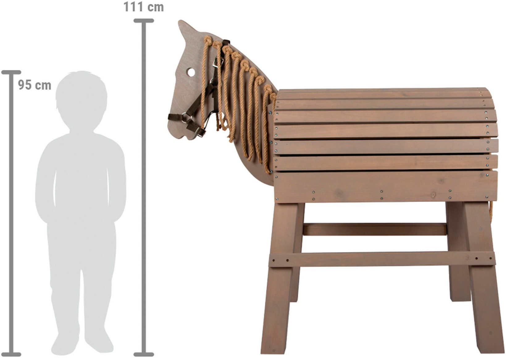 Small Foot Holzpferd »grau«