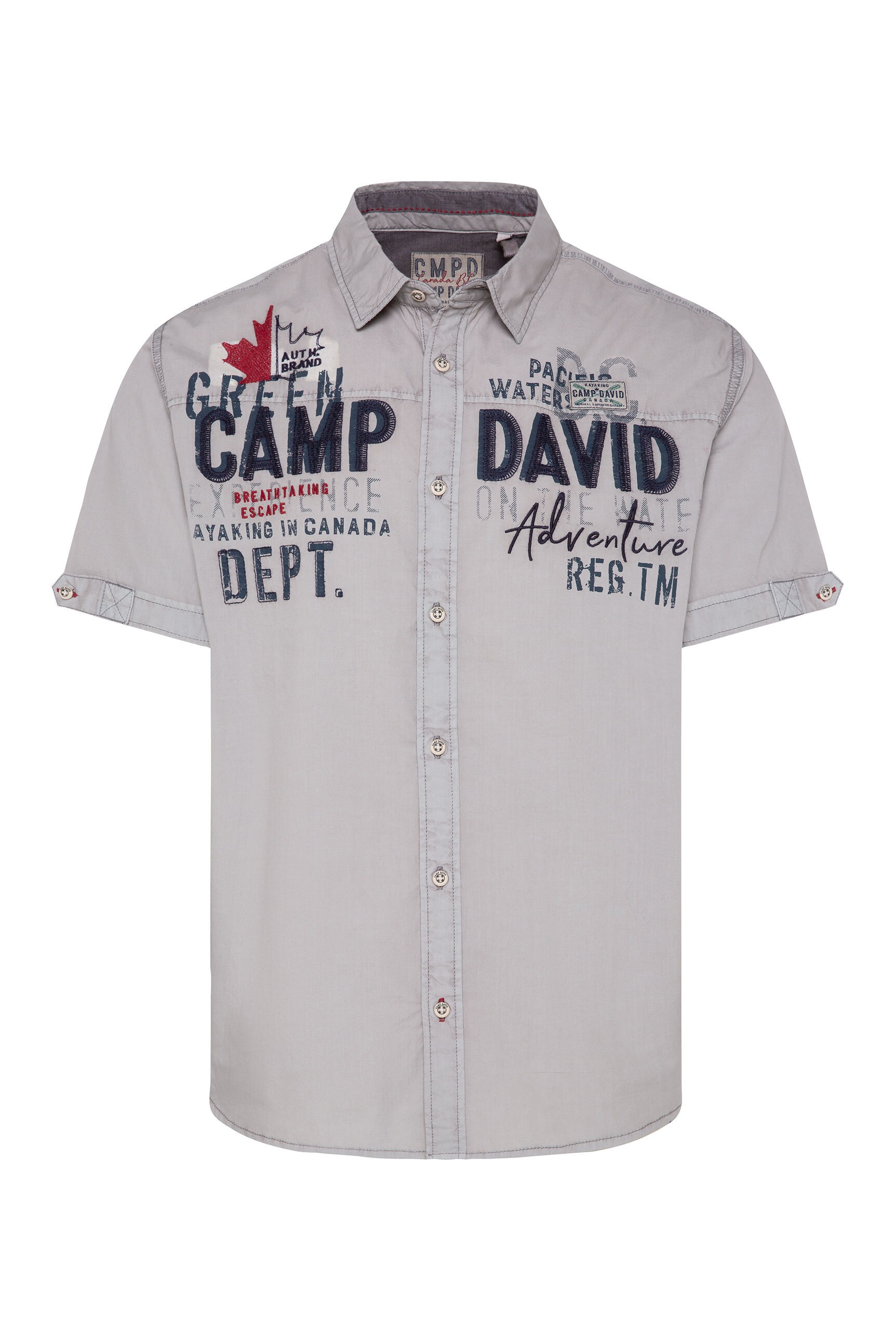 CAMP DAVID Kurzarmhemd, aus Baumwolle