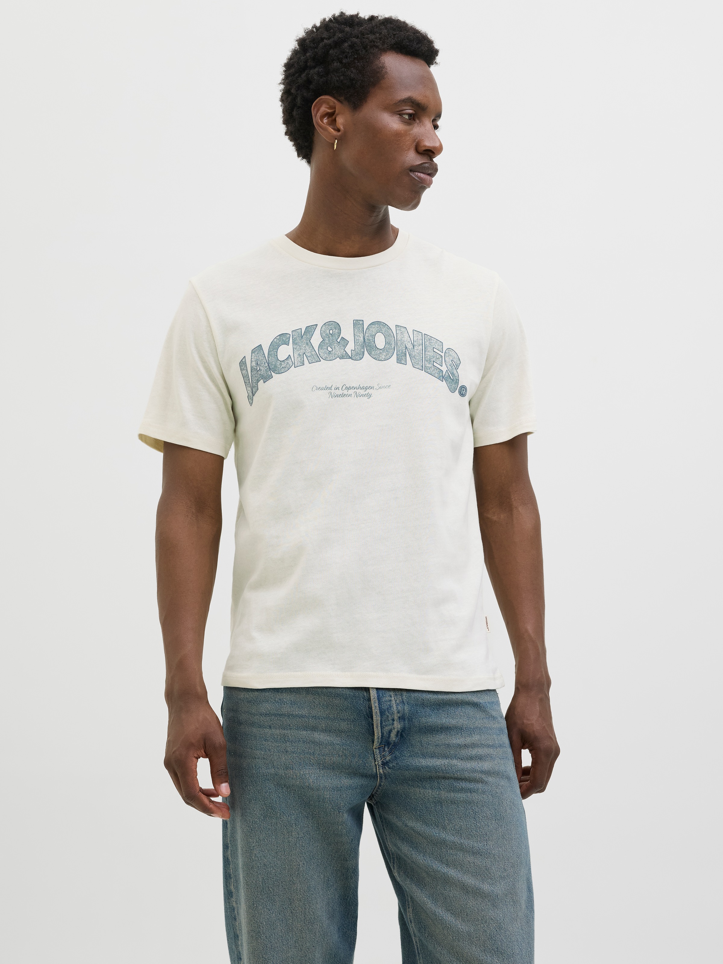 Jack & Jones T-Shirt "JORALMERIA BOLD BRANDING TEE SS CN", mit Logo Druck günstig online kaufen
