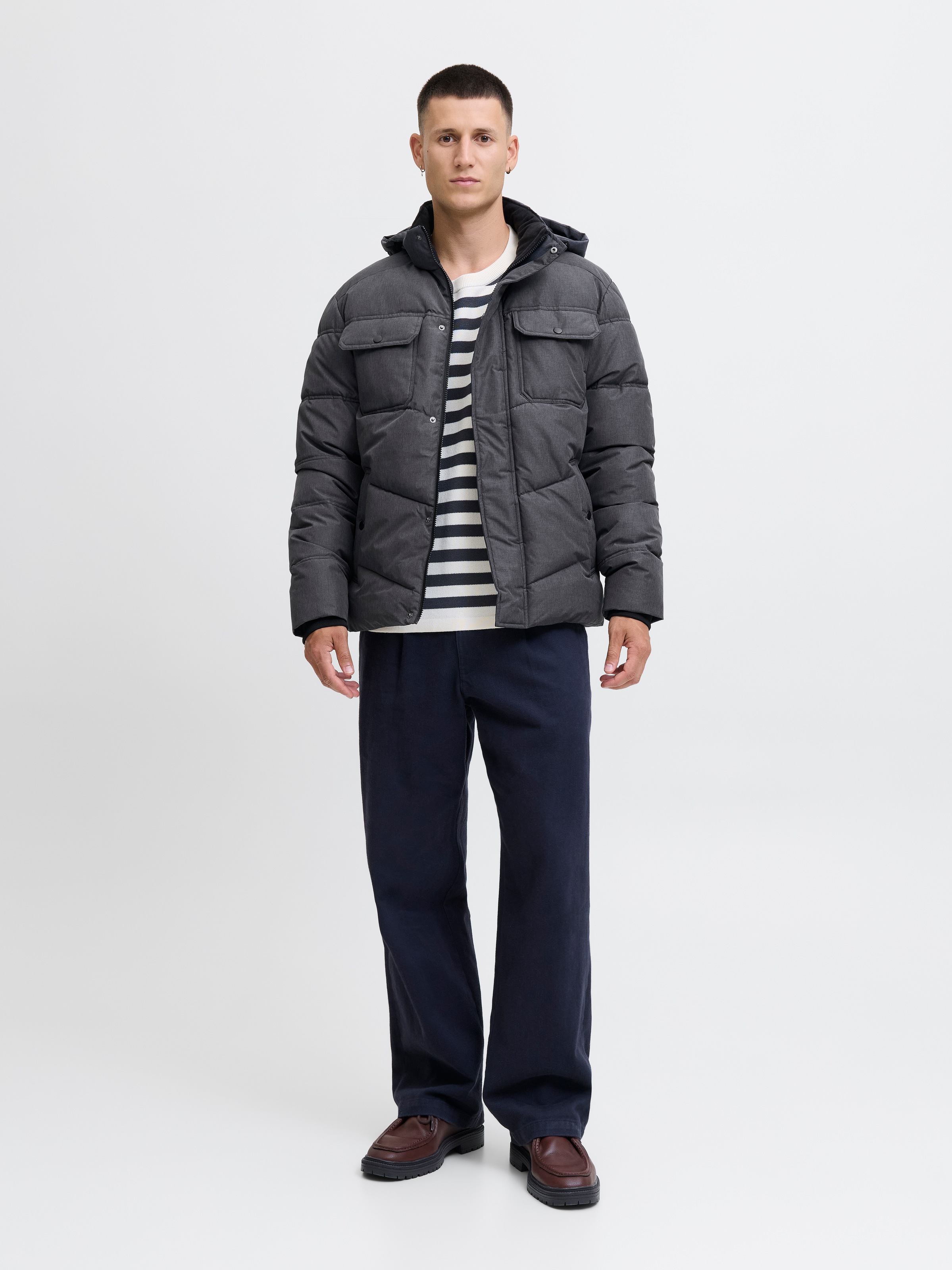 Thumbnail - Jack & Jones Steppjacke "JJMORGAN PUFFER JACKET" mit Kapuze