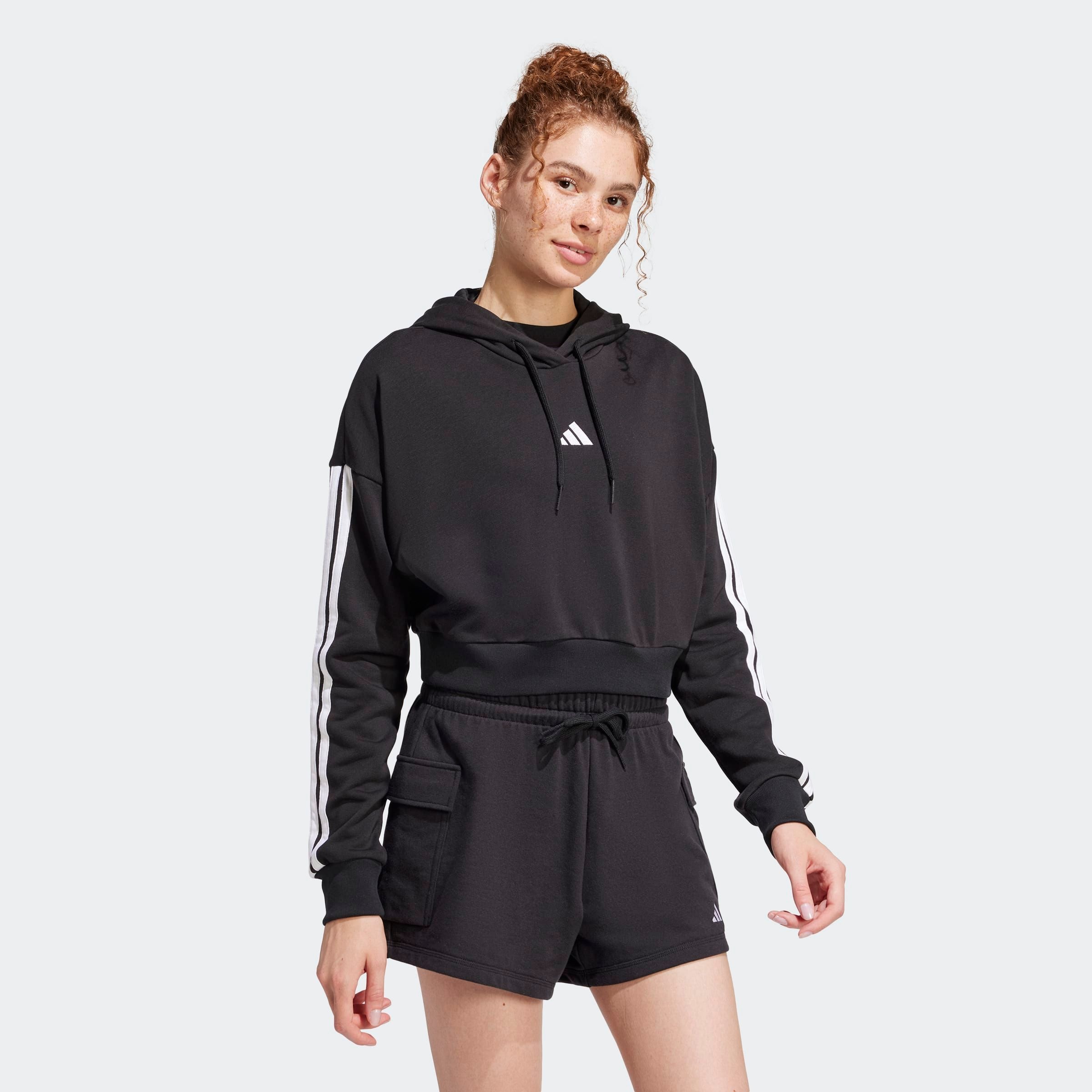 adidas Sportswear Kapuzensweatshirt "W 3S FT CRO HD" günstig online kaufen