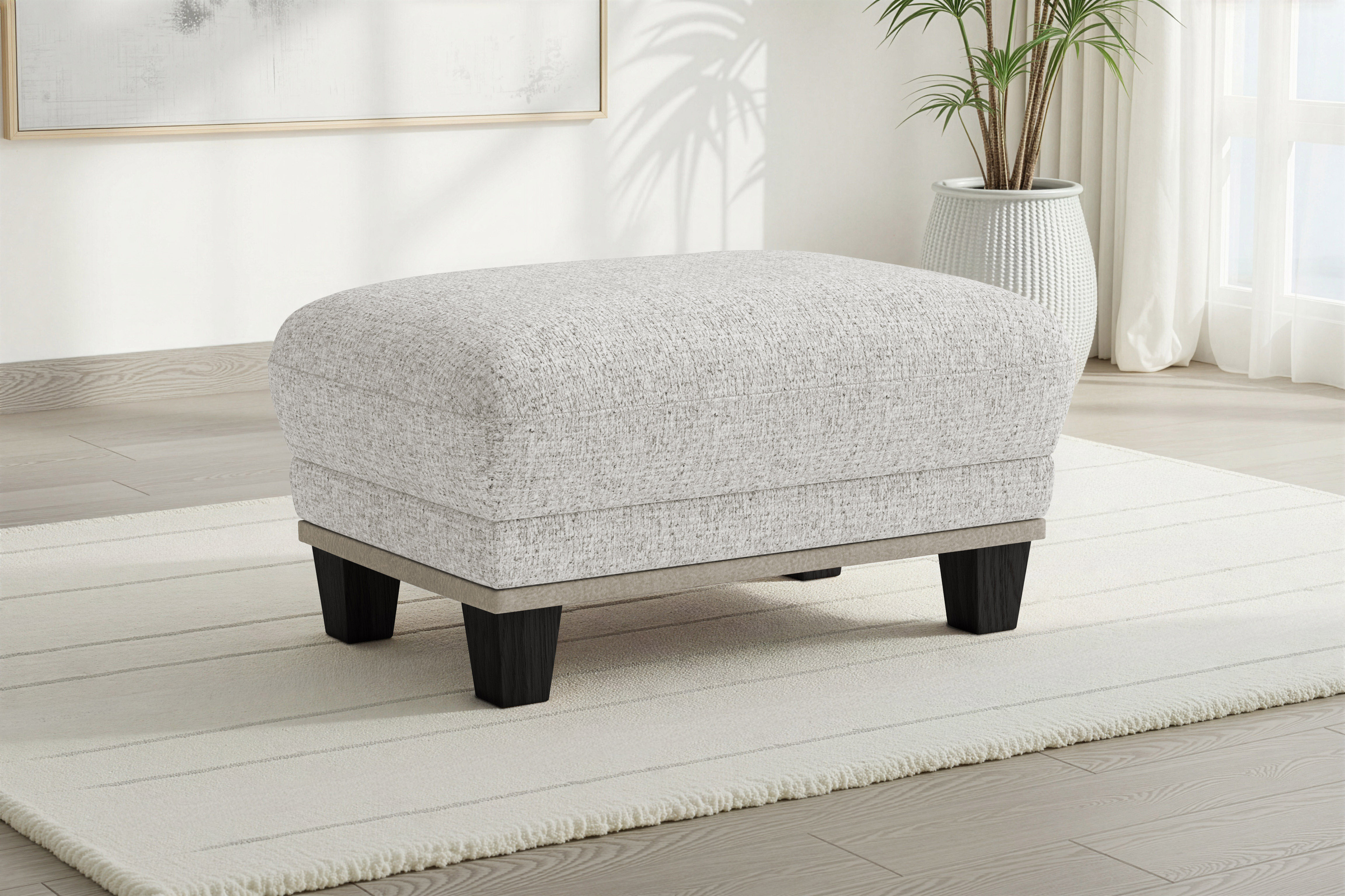 sit&more Polsterhocker "Concept" mit Buchefuß in drei Farben zur Auswahl